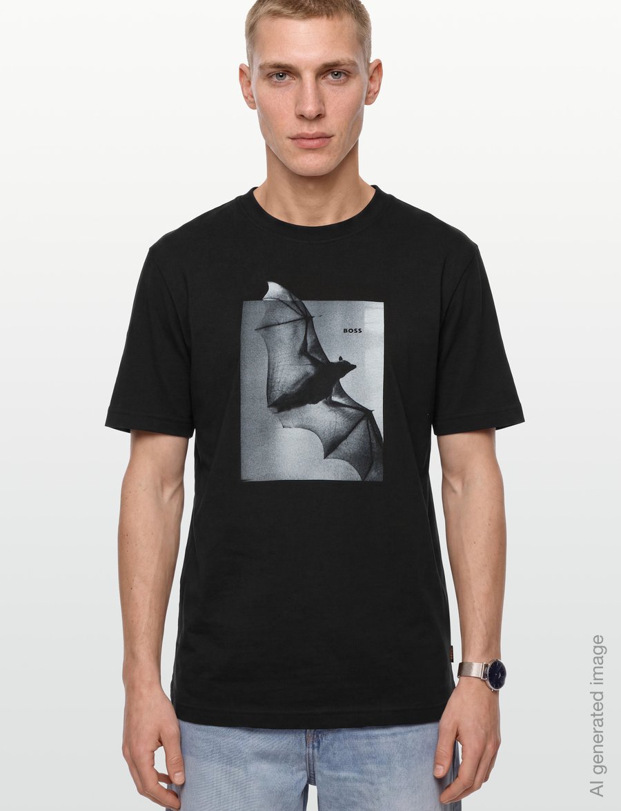 BOSS - Te_Being - kurzärmelige t-shirts - black - 3