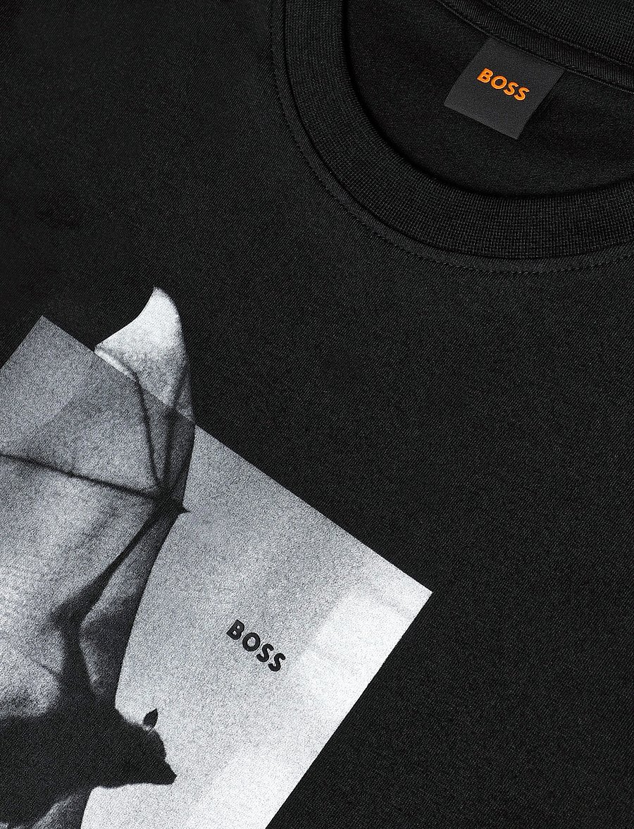 BOSS - Te_Being - short-sleeved t-shirts - black - 2