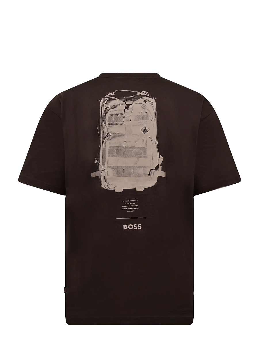 BOSS - Te_Tools - kortærmede t-shirts - dark brown - 1