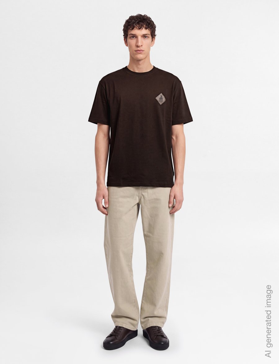 BOSS - Te_Tools - kurzärmelige t-shirts - dark brown - 0