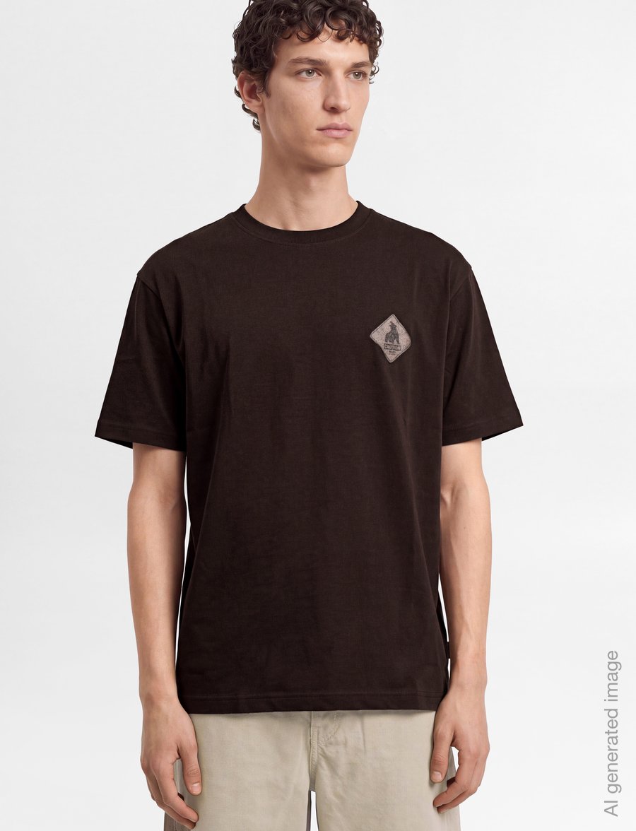BOSS - Te_Tools - kurzärmelige t-shirts - dark brown - 3