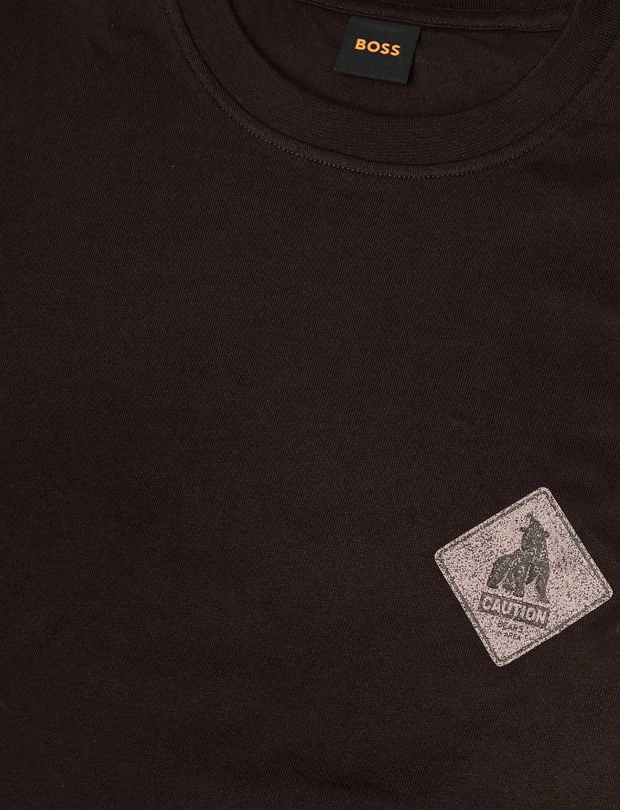 BOSS - Te_Tools - kortærmede t-shirts - dark brown - 2
