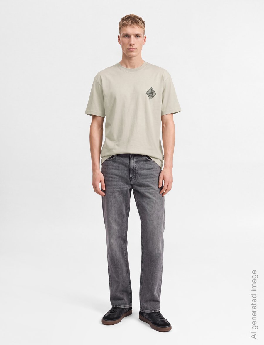 BOSS - Te_Tools - kurzärmelige t-shirts - light beige - 0