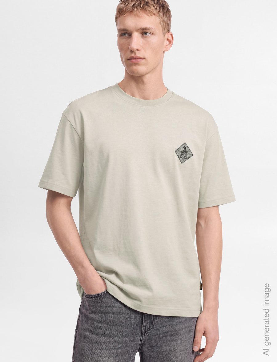 BOSS - Te_Tools - kurzärmelige t-shirts - light beige - 3