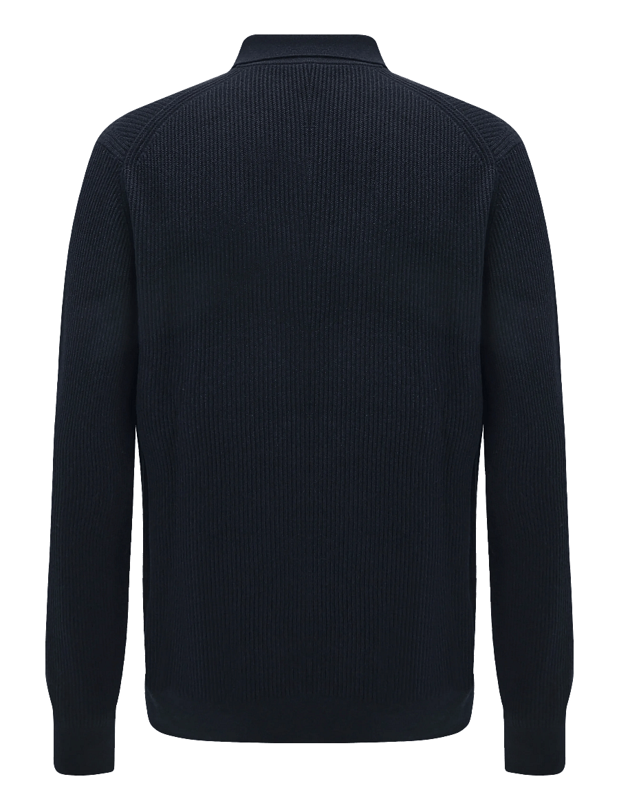 BOSS - Afedro - poloer i strik med lange ærmer - dark blue - 1