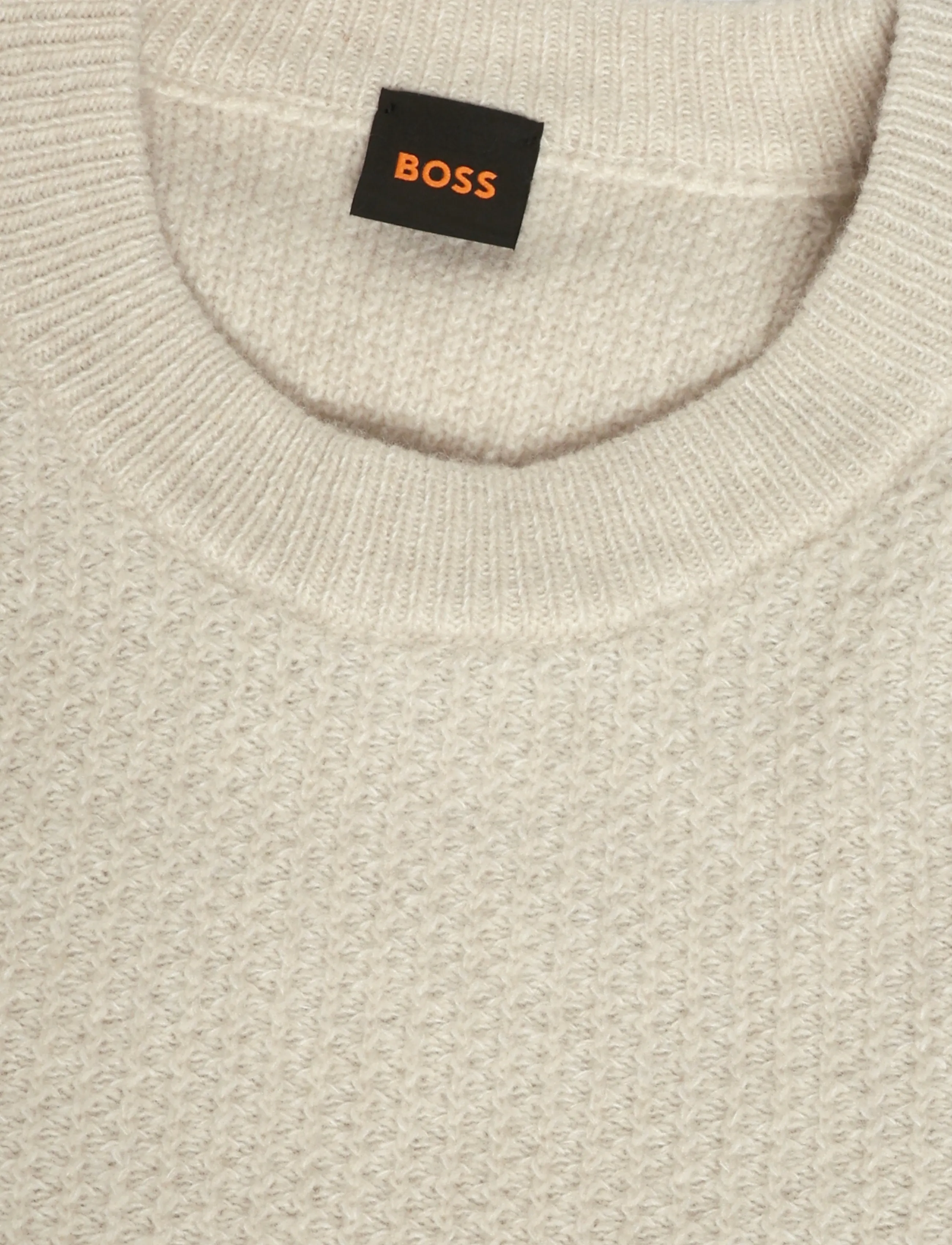BOSS - Kepler - Ümara kaelusega - light beige - 2