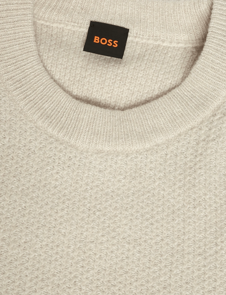 BOSS - Kepler - Ümara kaelusega - light beige - 2