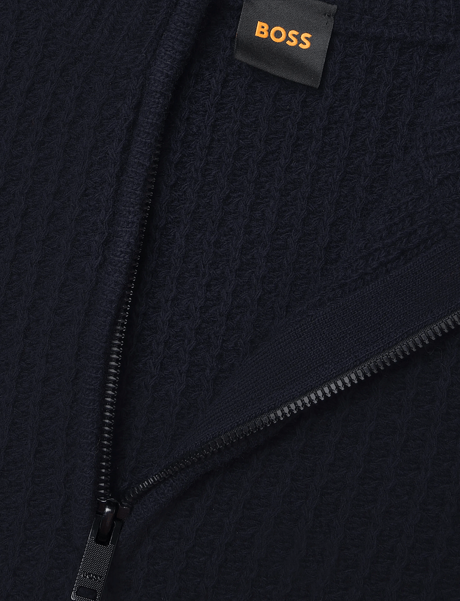 BOSS - Kenter - halfzip strik - dark blue - 4