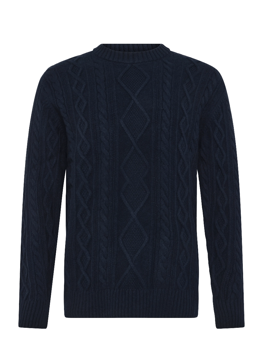 BOSS - Atreccio - Ümara kaelusega - dark blue - 0