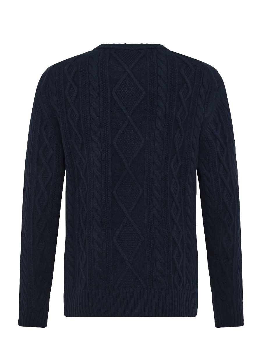 BOSS - Atreccio - Ümara kaelusega - dark blue - 1