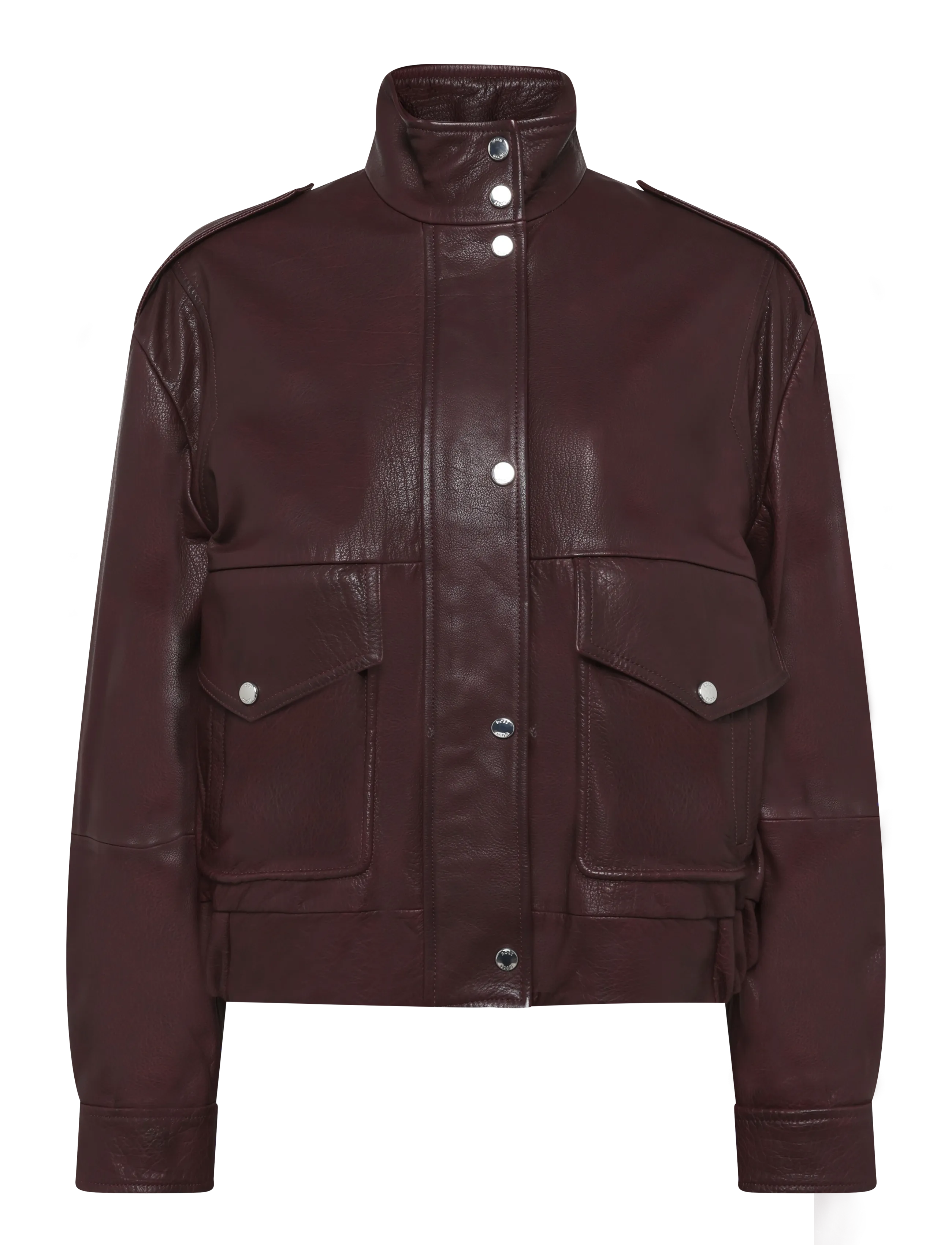 BOSS C_Sabea1 - Læderjakker - MEDIUM RED / burgundy