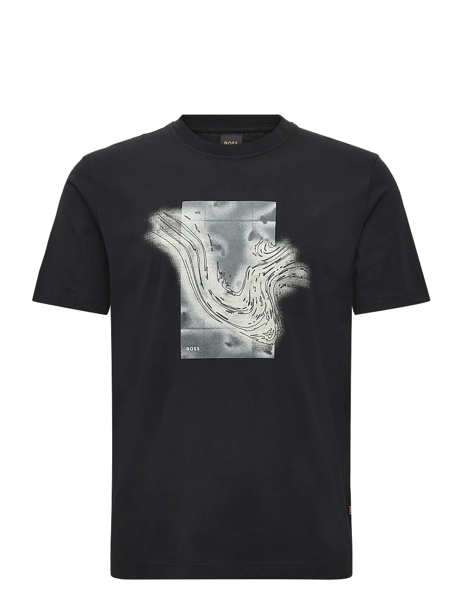 BOSS - Te_Momentum - kurzärmelige t-shirts - black - 0
