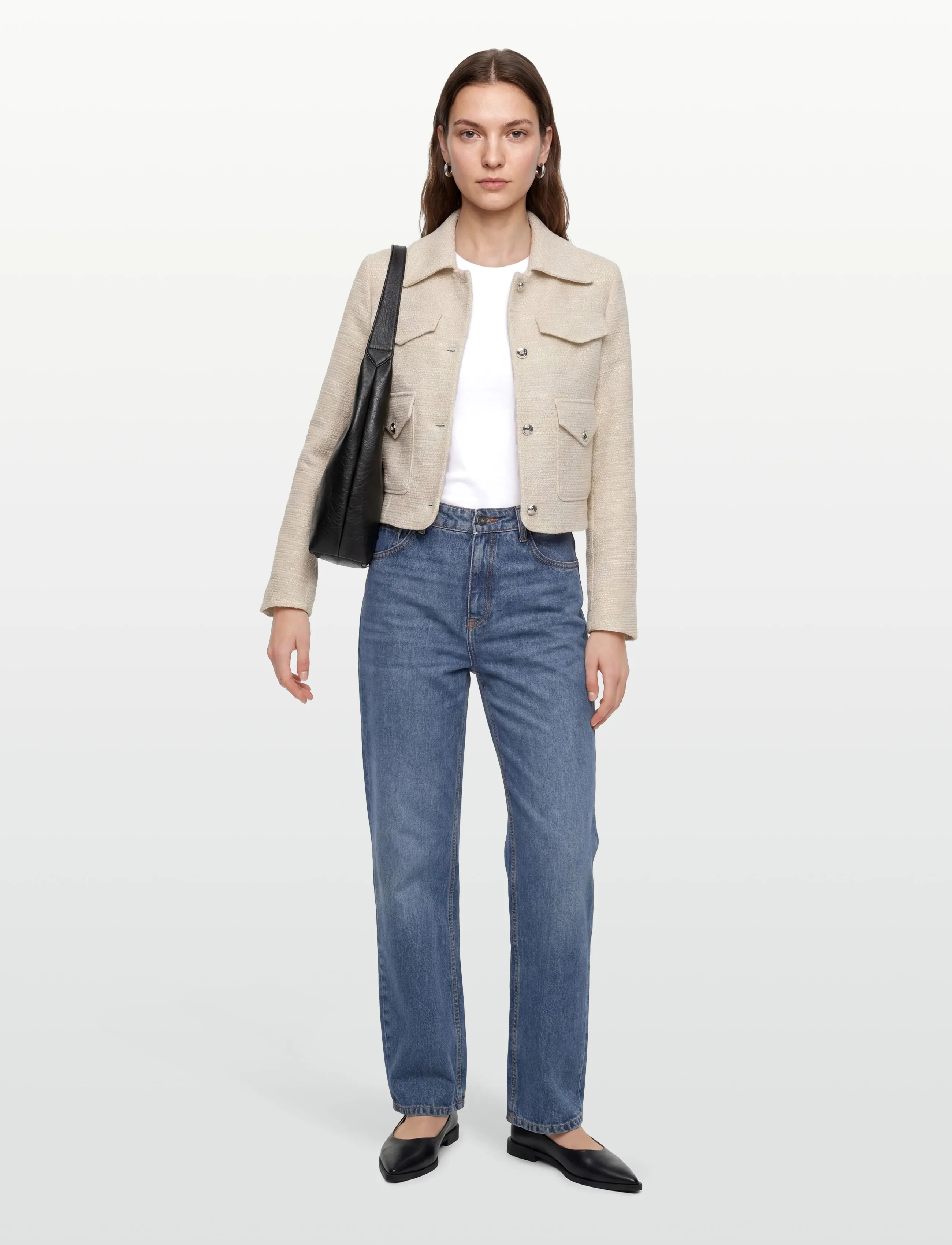 BOSS C_Jaroxy1, 42, Jackets, Creme - Utility Frauen