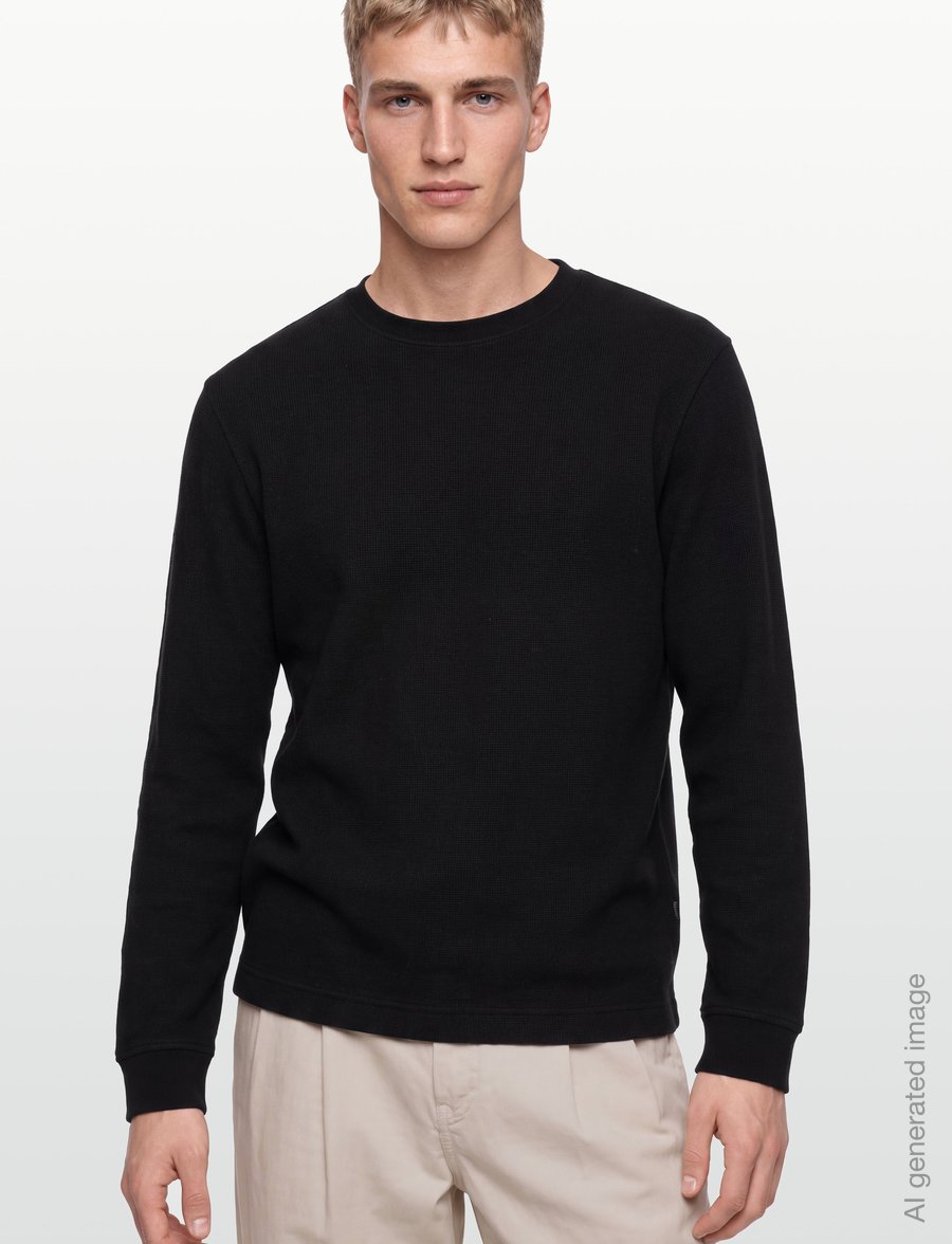 BOSS - We_Tempest - kringlótt hálsmál - black - 3