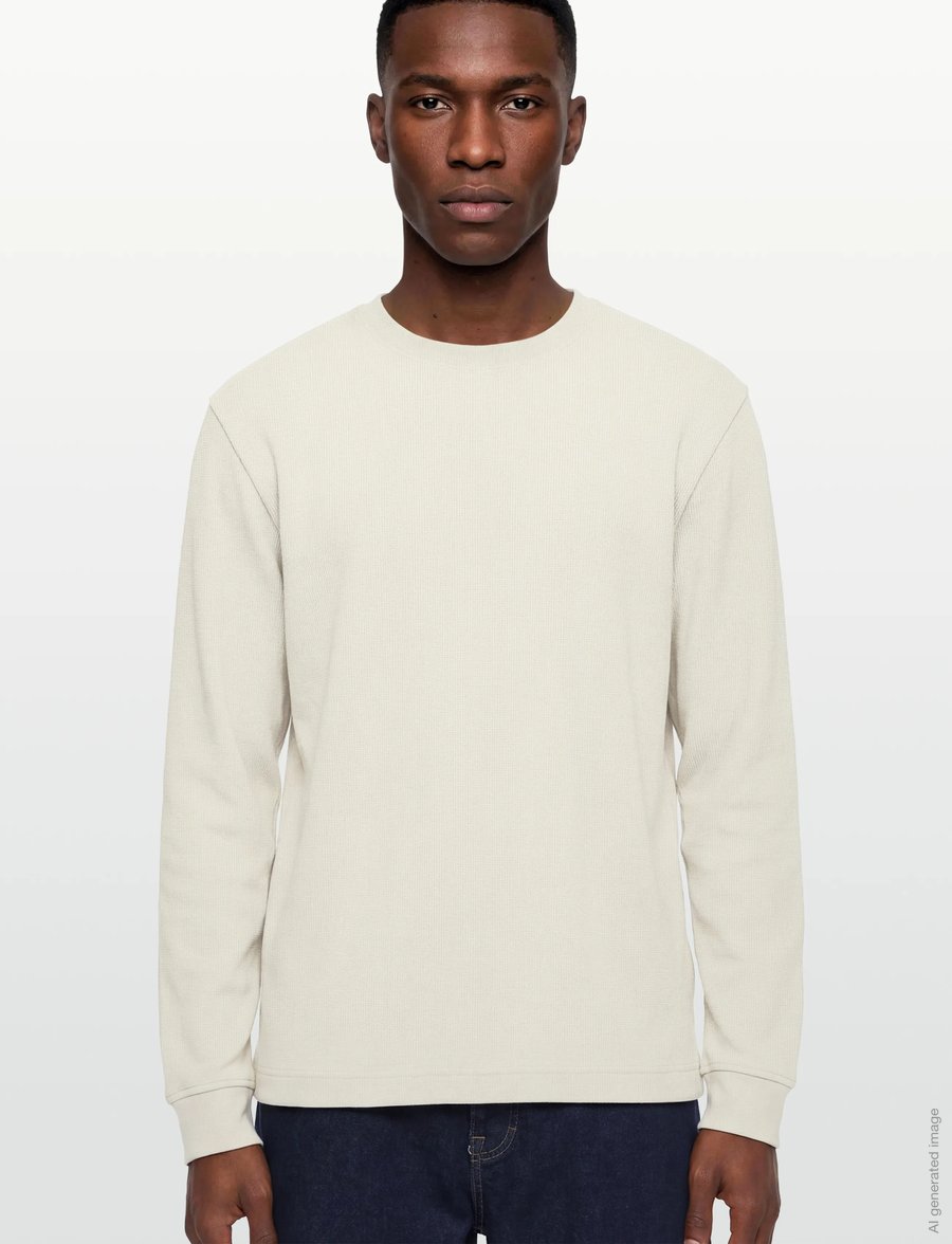 BOSS - We_Tempest - rund hals - light beige - 3