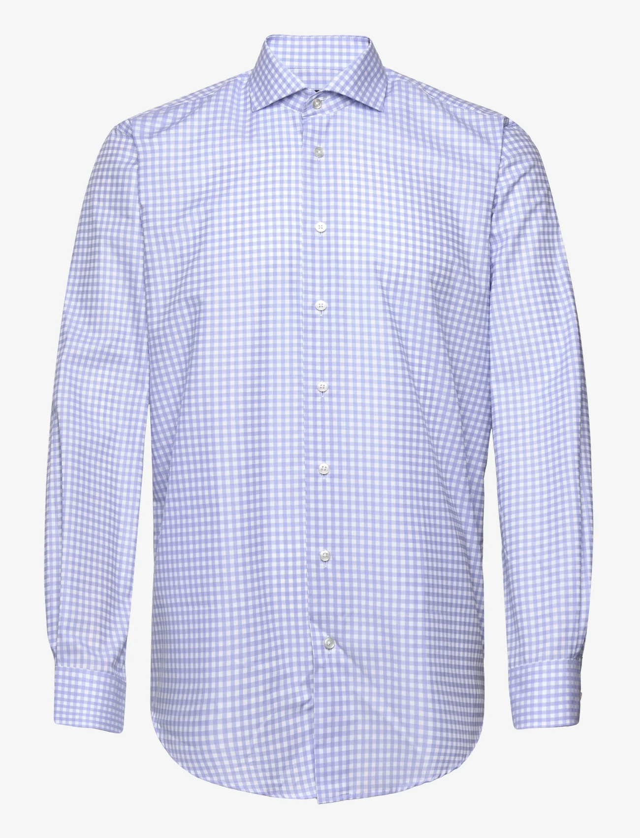 Bosweel Shirts Est. 1937 - Slim fit Mens shirt - koszule w kratkę - light blue - 0