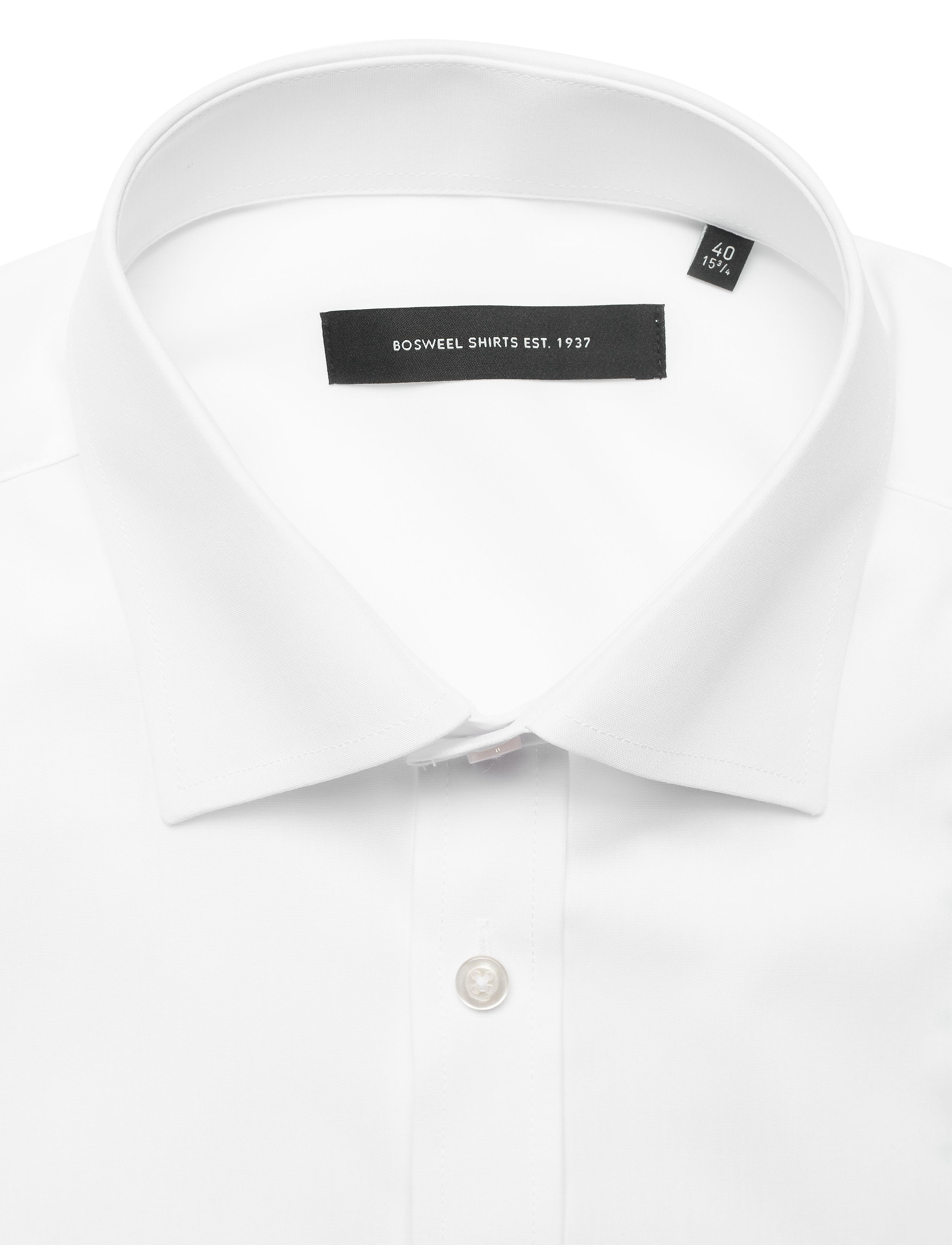 Bosweel Shirts Est. 1937 - Slim fit Mens shirt - pidulikud särgid - white - 2