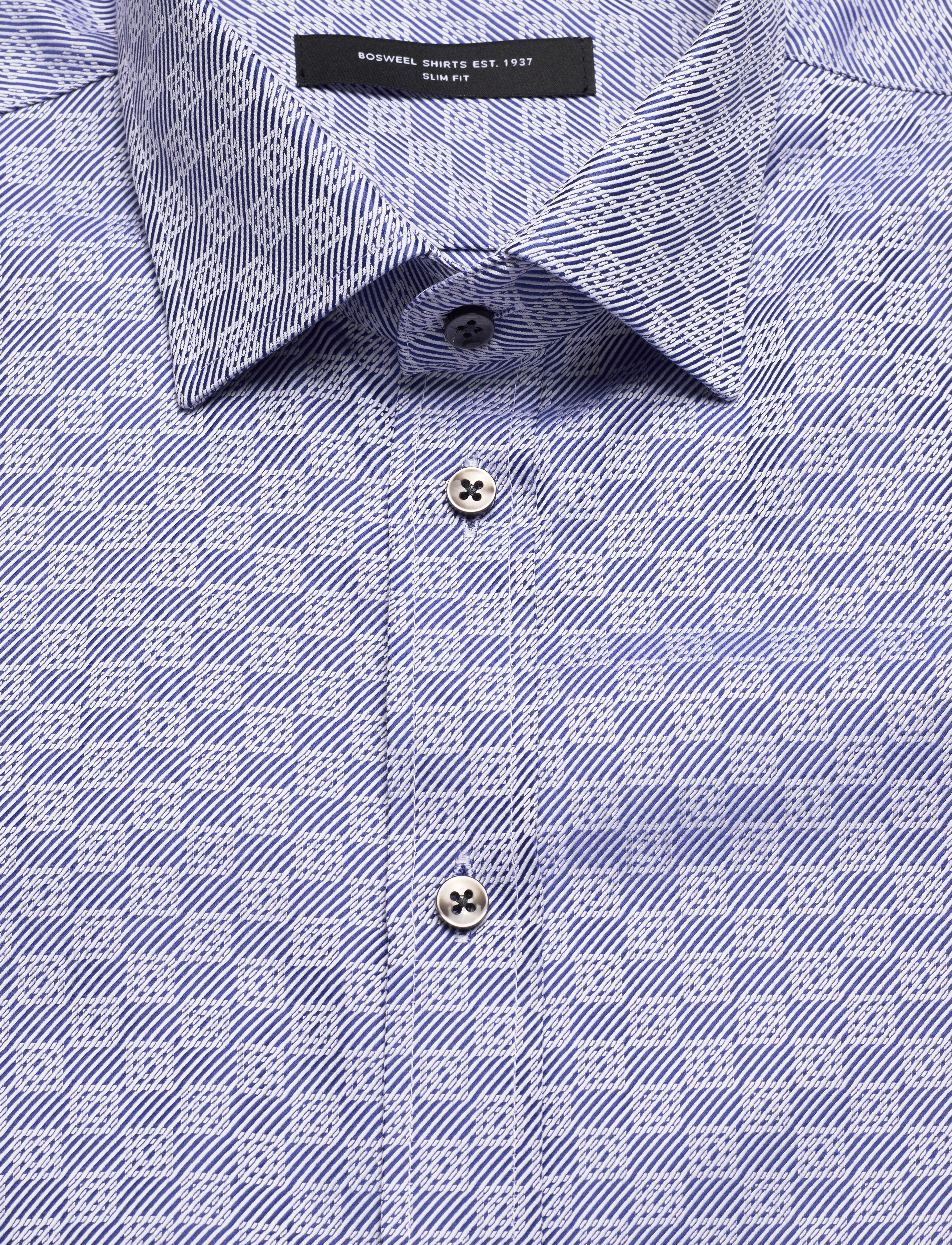 Bosweel Shirts Est. 1937 - Slim fit Mens shirt - blue - 2