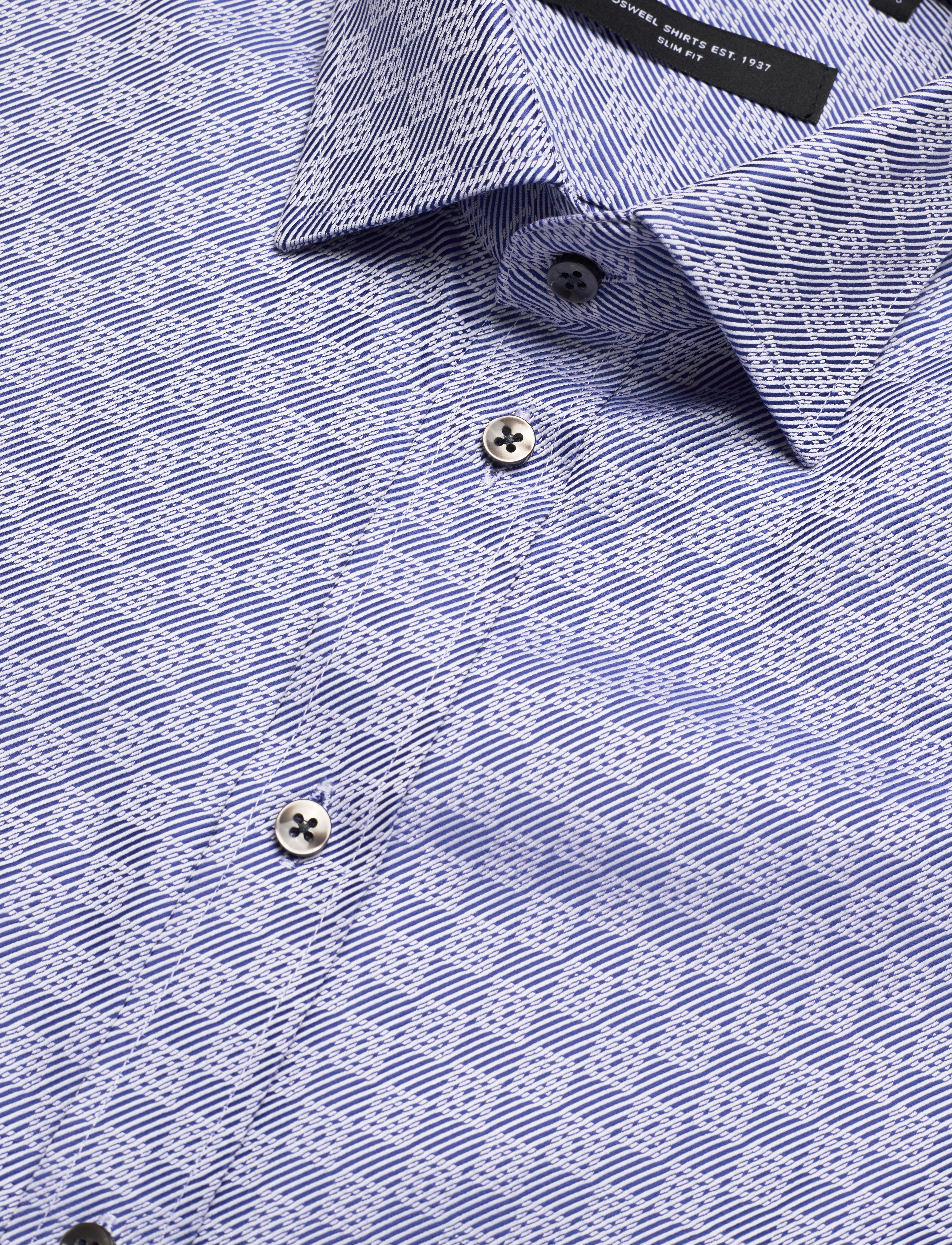 Bosweel Shirts Est. 1937 - Slim fit Mens shirt - blue - 3