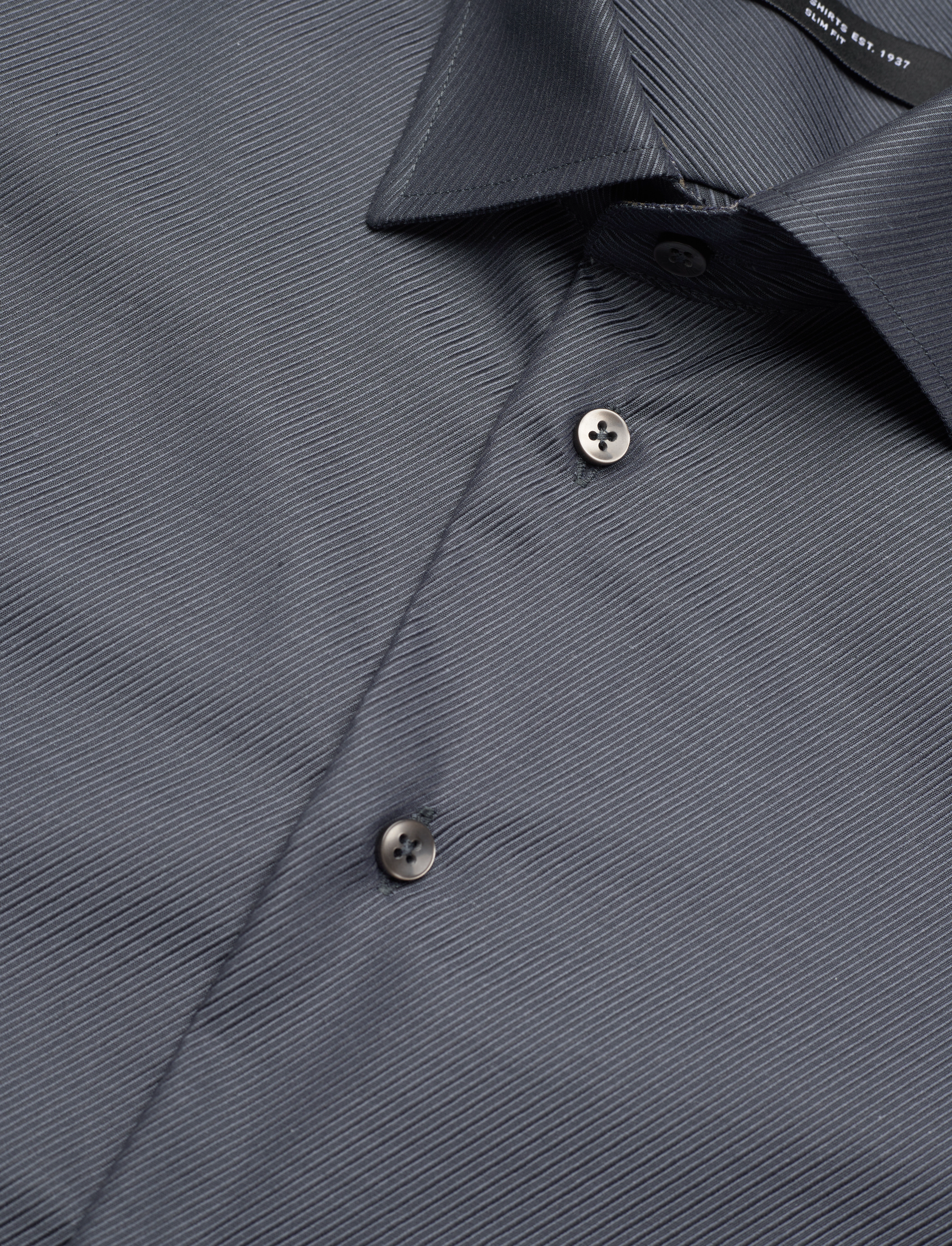 Bosweel Shirts Est. 1937 - Slim fit Mens shirt - grey - 2