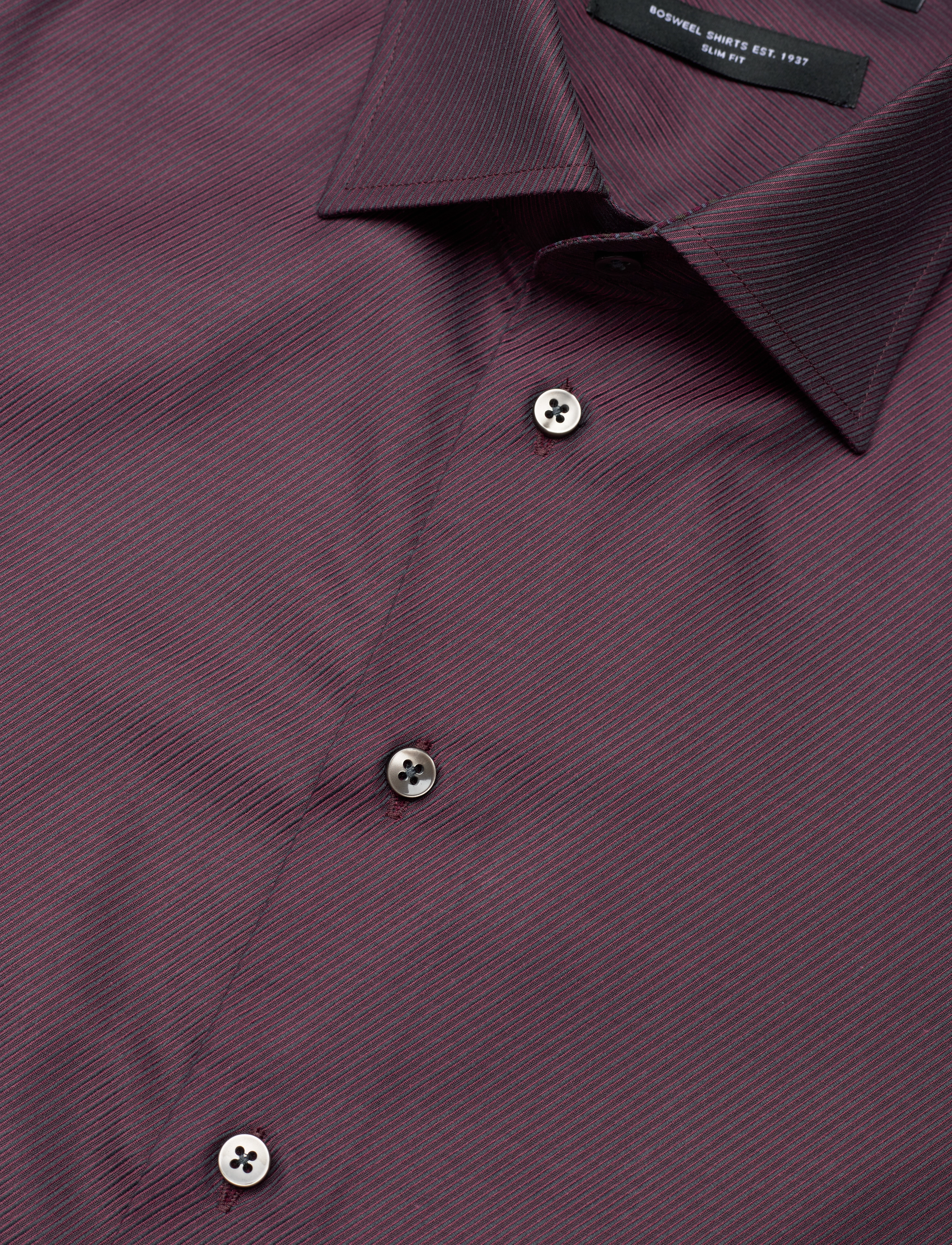 Bosweel Shirts Est. 1937 - Slim fit Mens shirt - red - 3