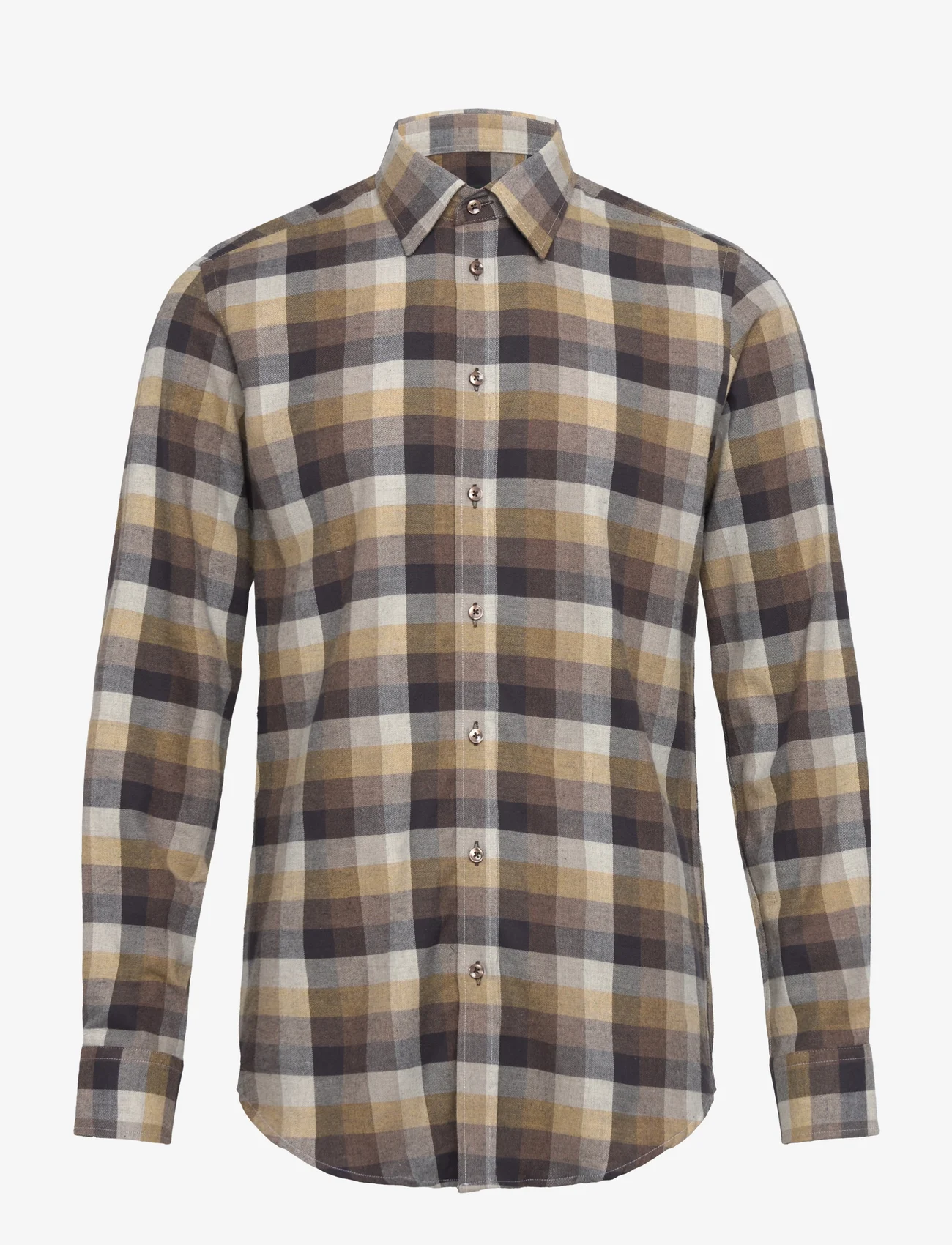 Bosweel Shirts Est. 1937 - Slim fit Mens shirt - ruutupaidat - brown - 0