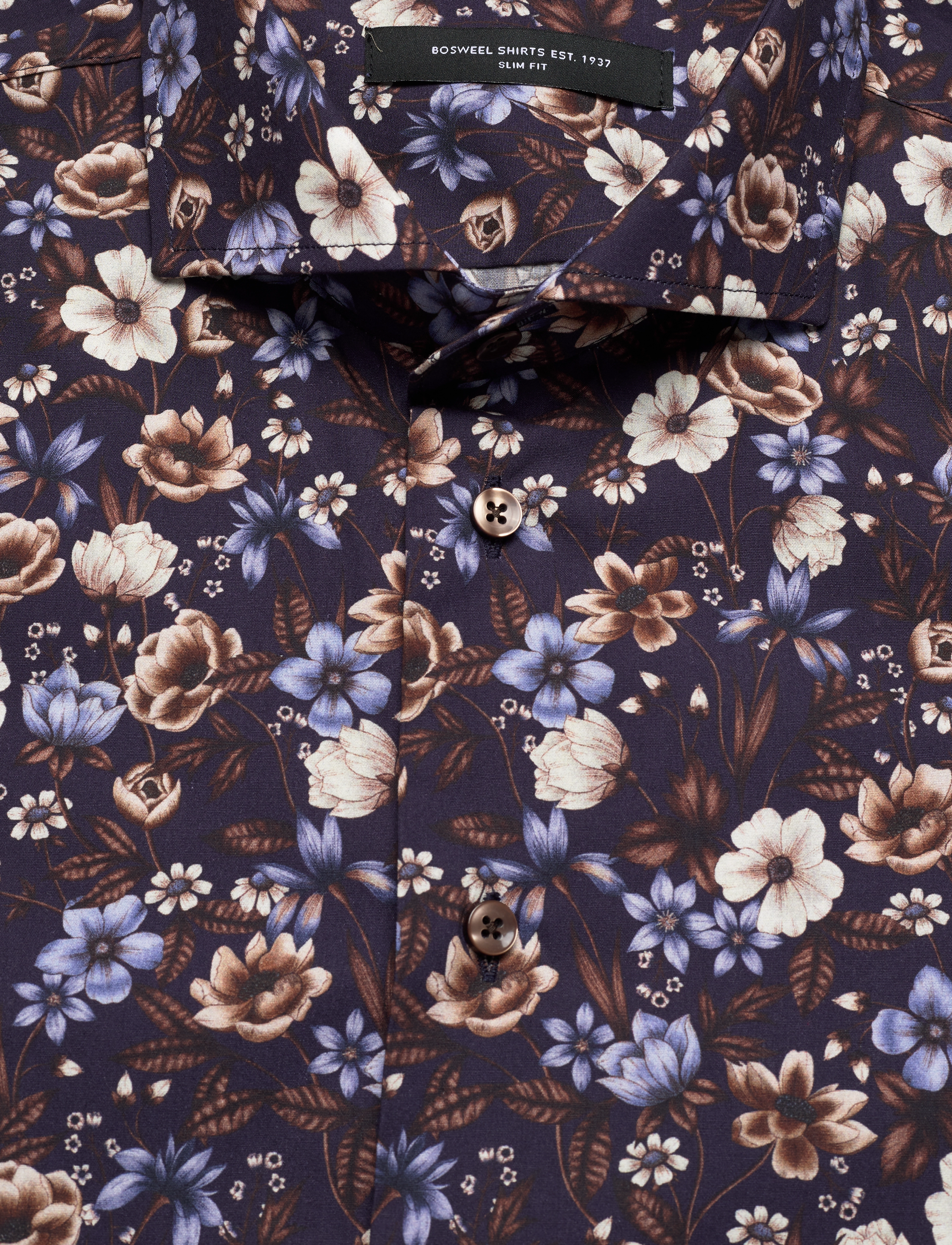 Bosweel Shirts Est. 1937 - Slim fit Mens shirt - brown - 2