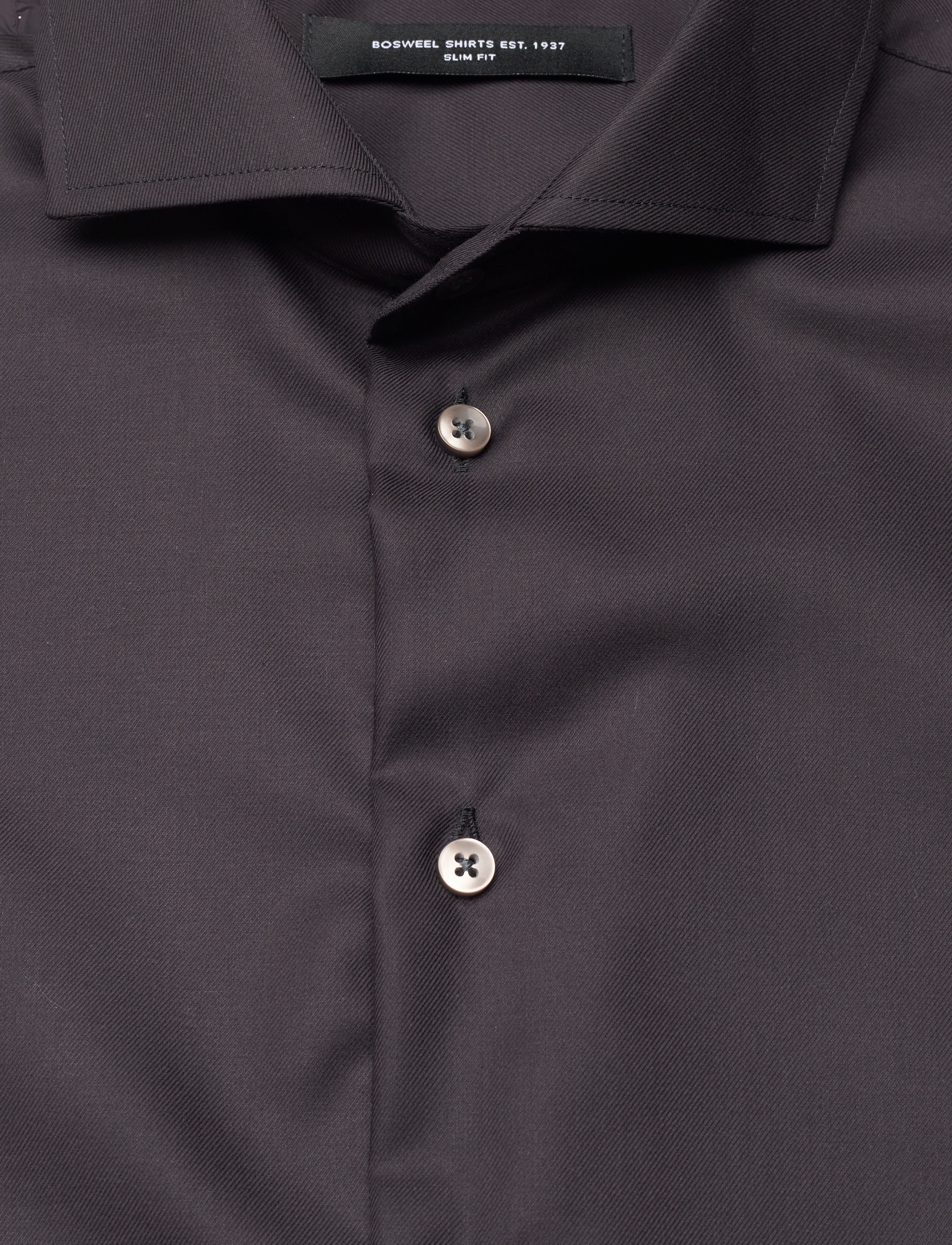 Bosweel Shirts Est. 1937 - White printed dots on blue - black - 2
