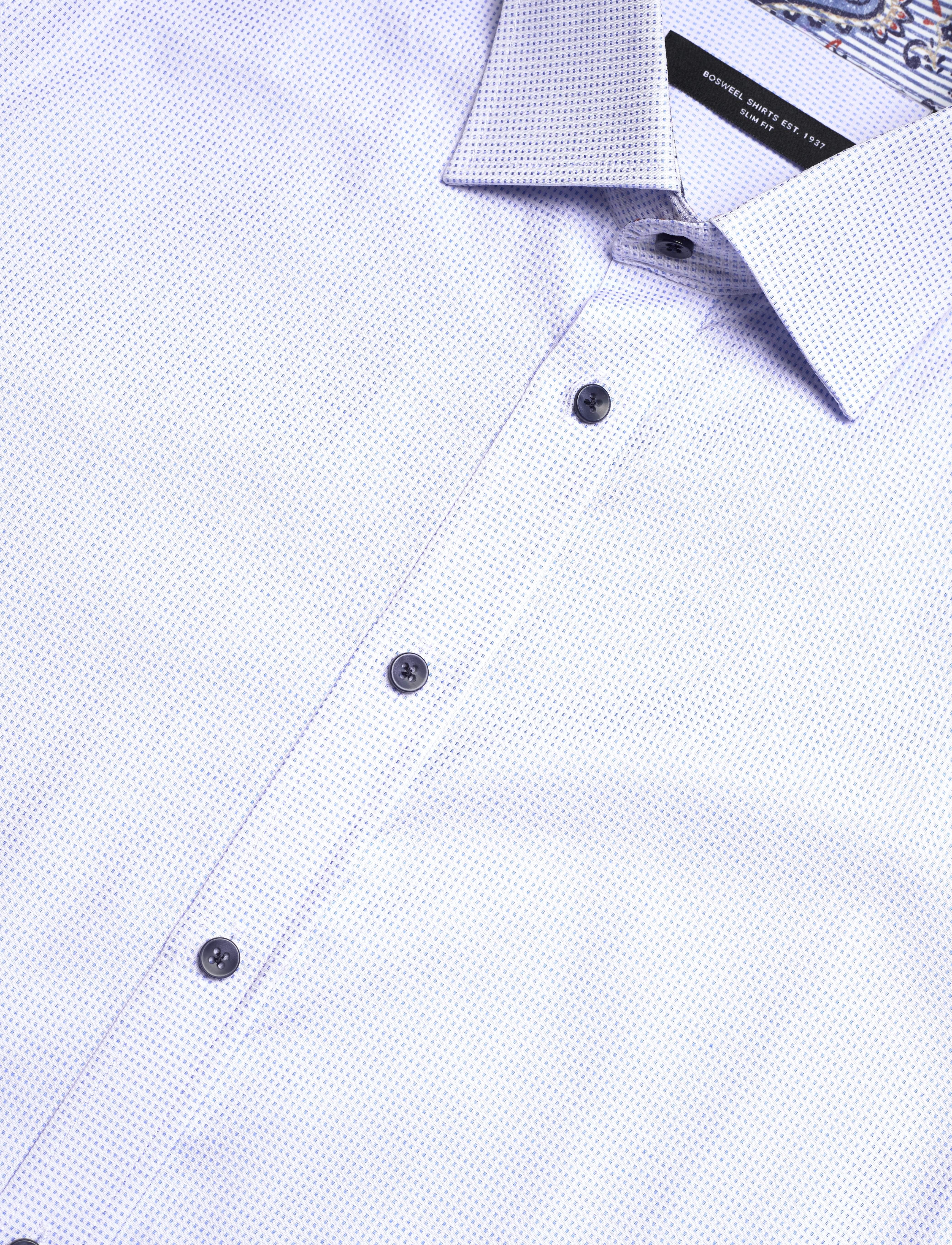 Bosweel Shirts Est. 1937 - Slim fit Mens shirt - light blue - 3