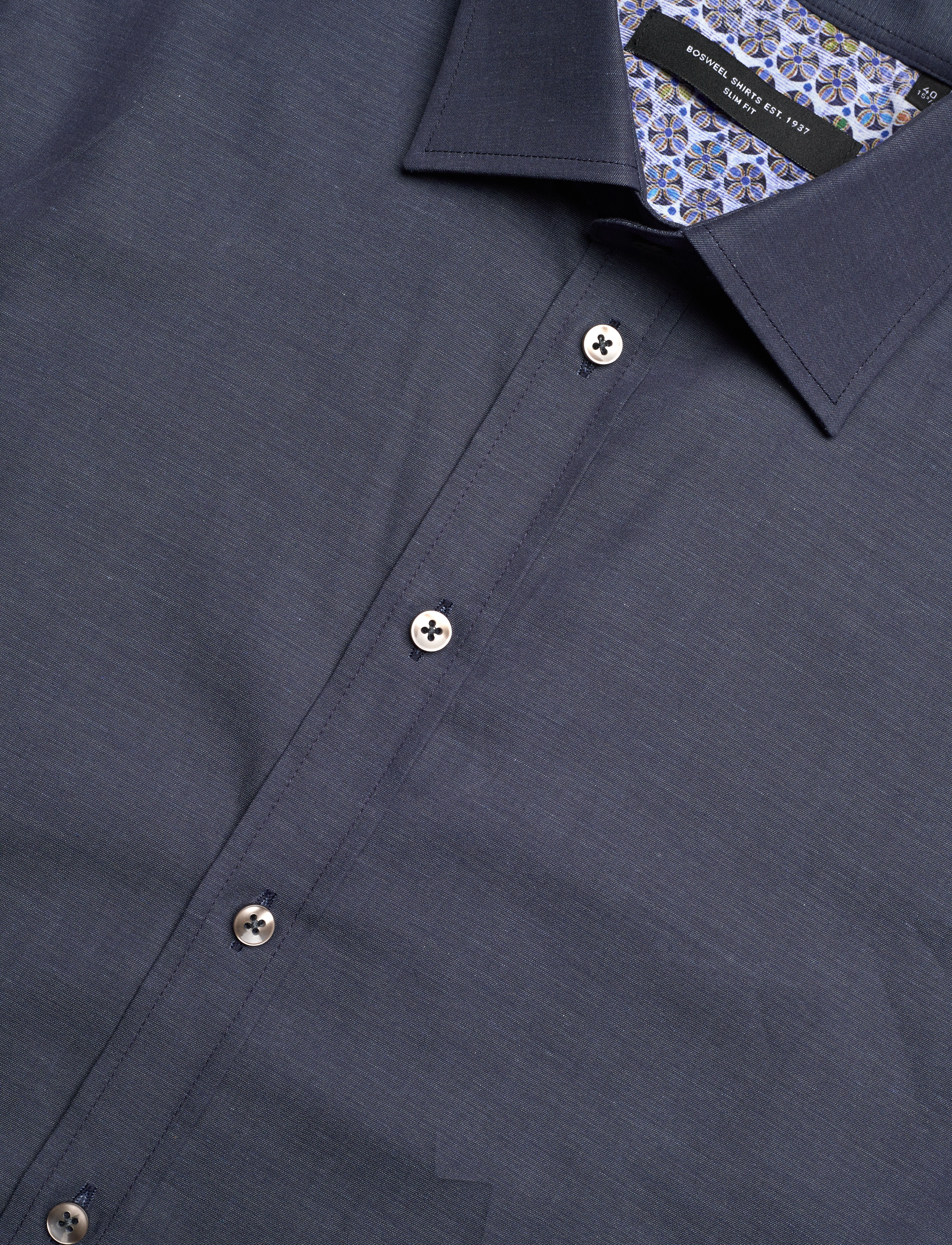 Bosweel Shirts Est. 1937 - Slim fit Mens shirt - dark blue - 3