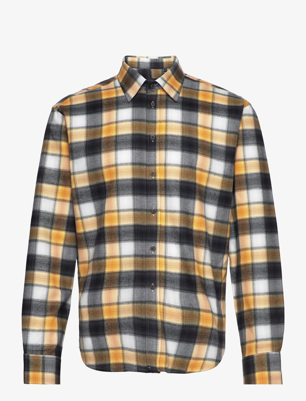 Bosweel Shirts Est. 1937 - Regular fit Men shirt - ruutupaidat - yellow - 0