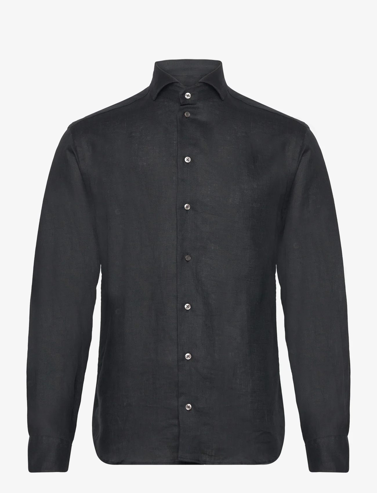 Bosweel Shirts Est. 1937 - Regular fit Men shirt - hørskjorter - black - 0