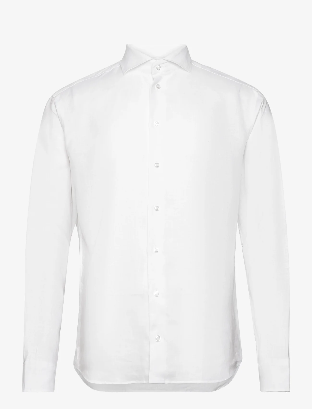 Bosweel Shirts Est. 1937 - Regular fit Men shirt - hørskjorter - white - 0