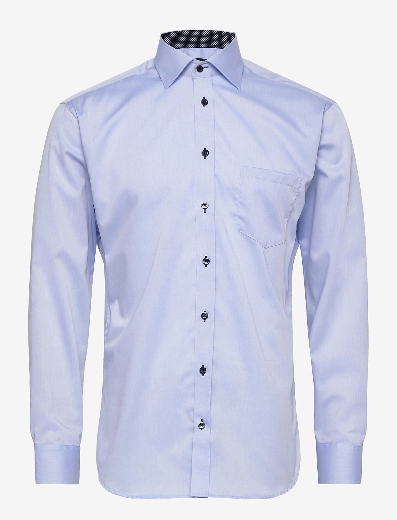 Bosweel Shirts Est. 1937 - Twill with contrast Black - smokingskjorter - light blue - 0