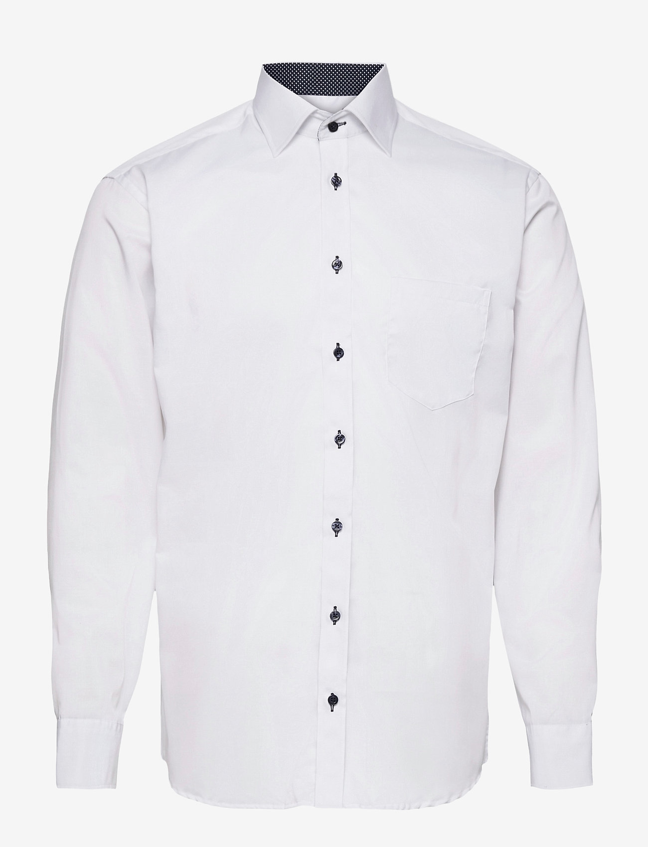 Bosweel Shirts Est. 1937 - Twill with contrast Black - koszule smokingowe - white - 0