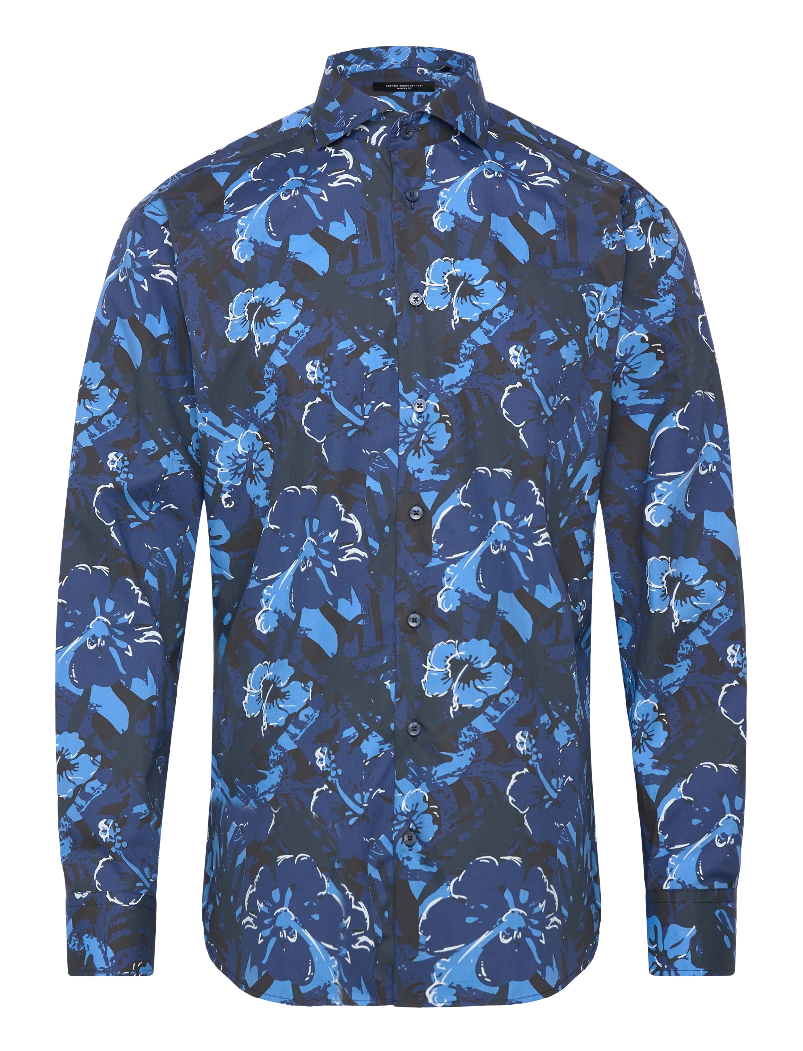 Bosweel Shirts Est. 1937 Regular fit Mens shirt - Skjorter - DARK BLUE / multi