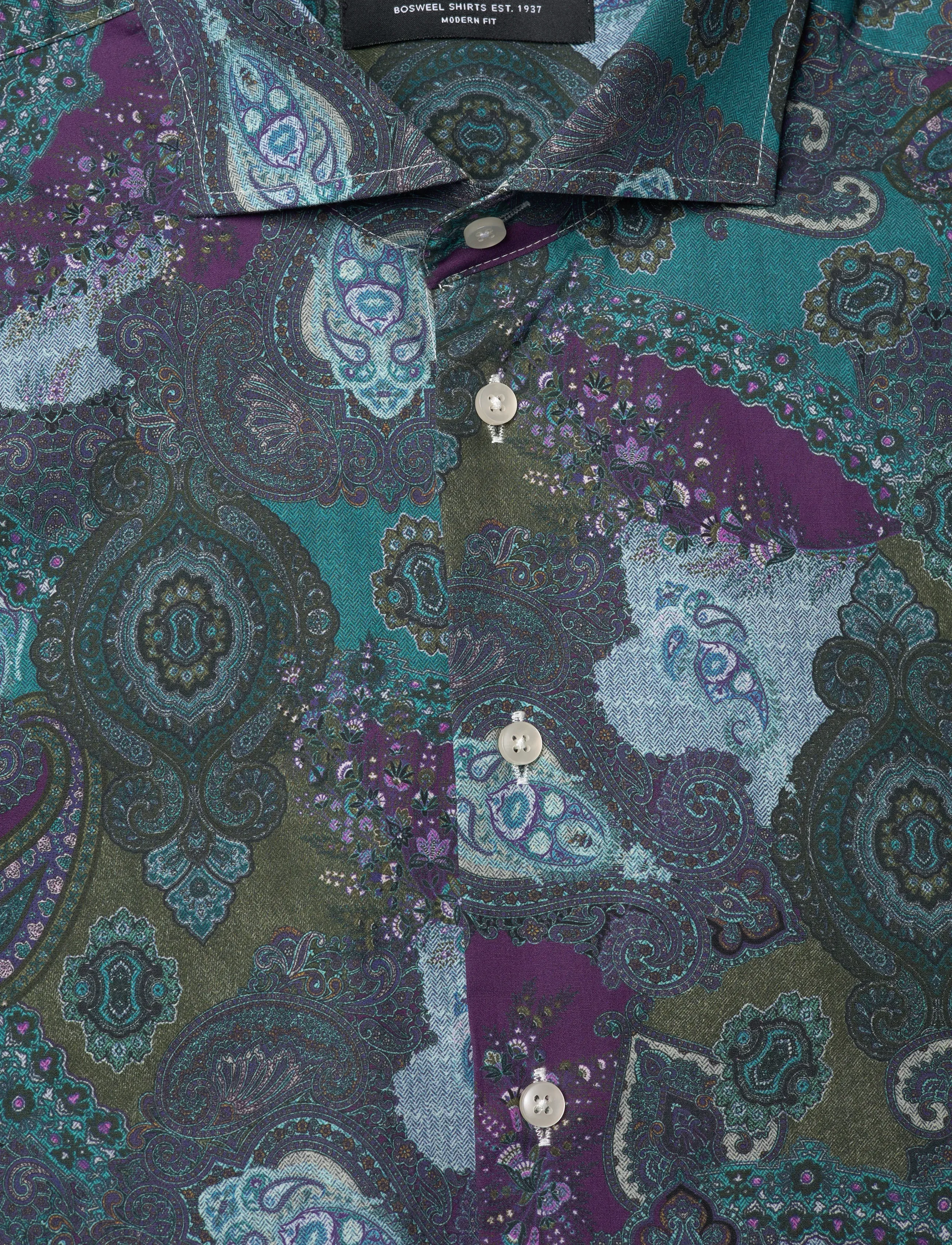 Bosweel Shirts Est. 1937 - Regular fit Mens shirt - casual hemden - green - 2