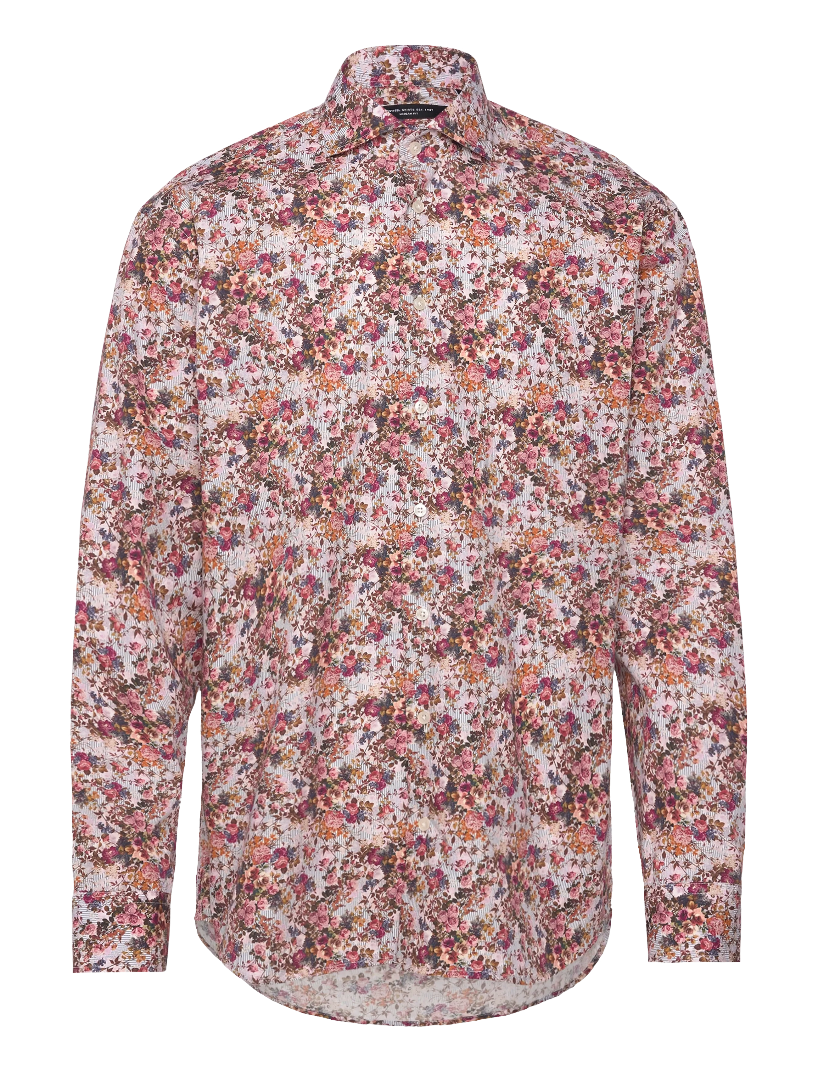 Bosweel Shirts Est. 1937 Regular fit Mens shirt - Bosweel Shirts Est. 1937 - RED / multi