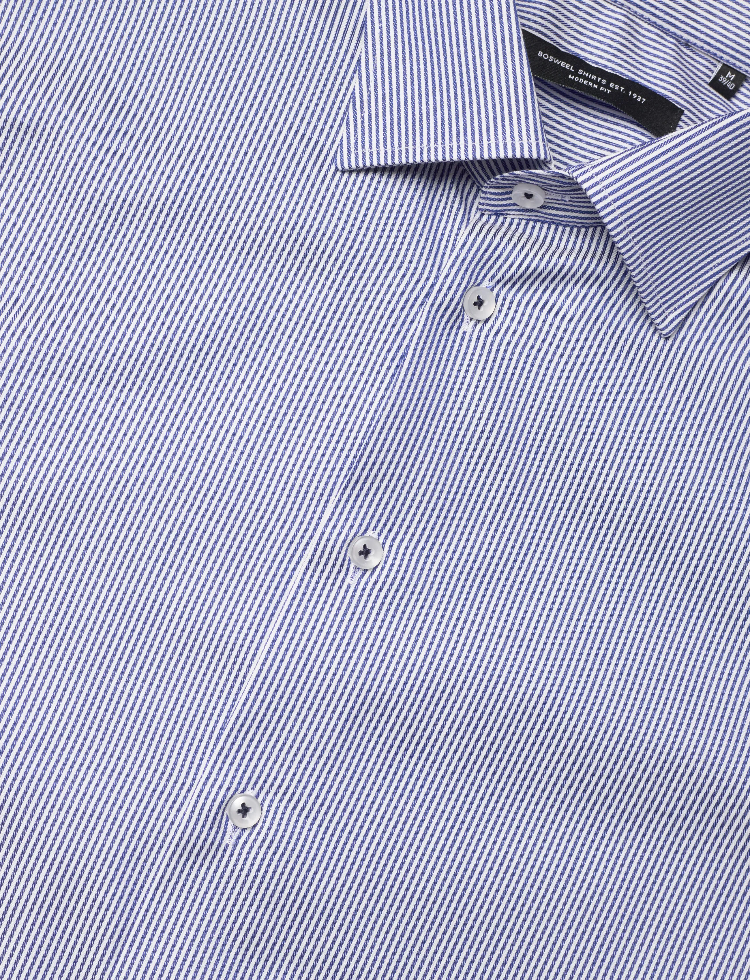 Bosweel Shirts Est. 1937 - Regular fit Mens shirt - business skjorter - blue - 3
