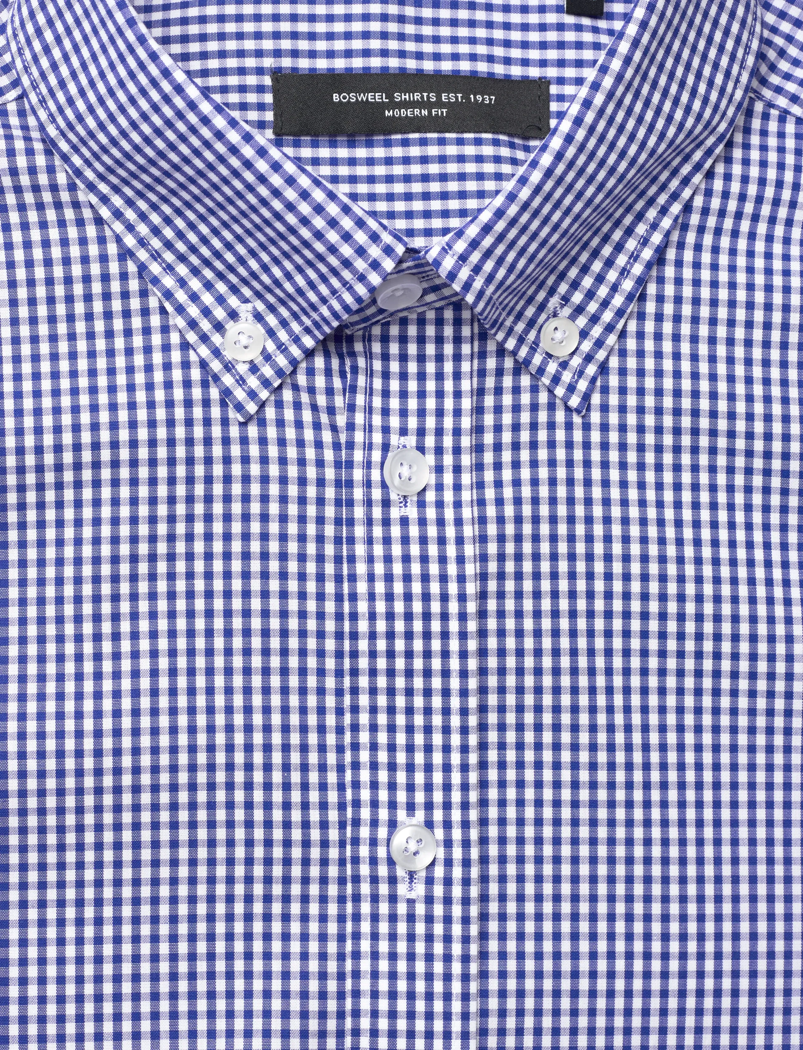 Bosweel Shirts Est. 1937 - Regular fit Mens shirt - herren - blue - 2