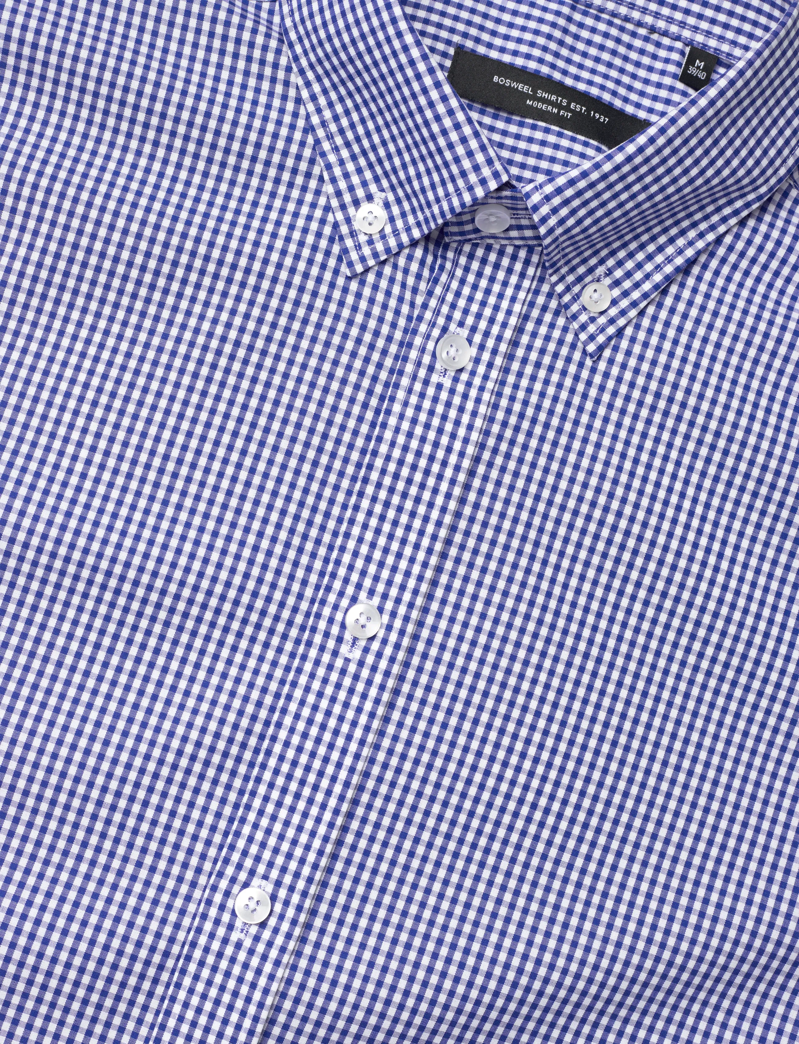 Bosweel Shirts Est. 1937 - Regular fit Mens shirt - herren - blue - 3