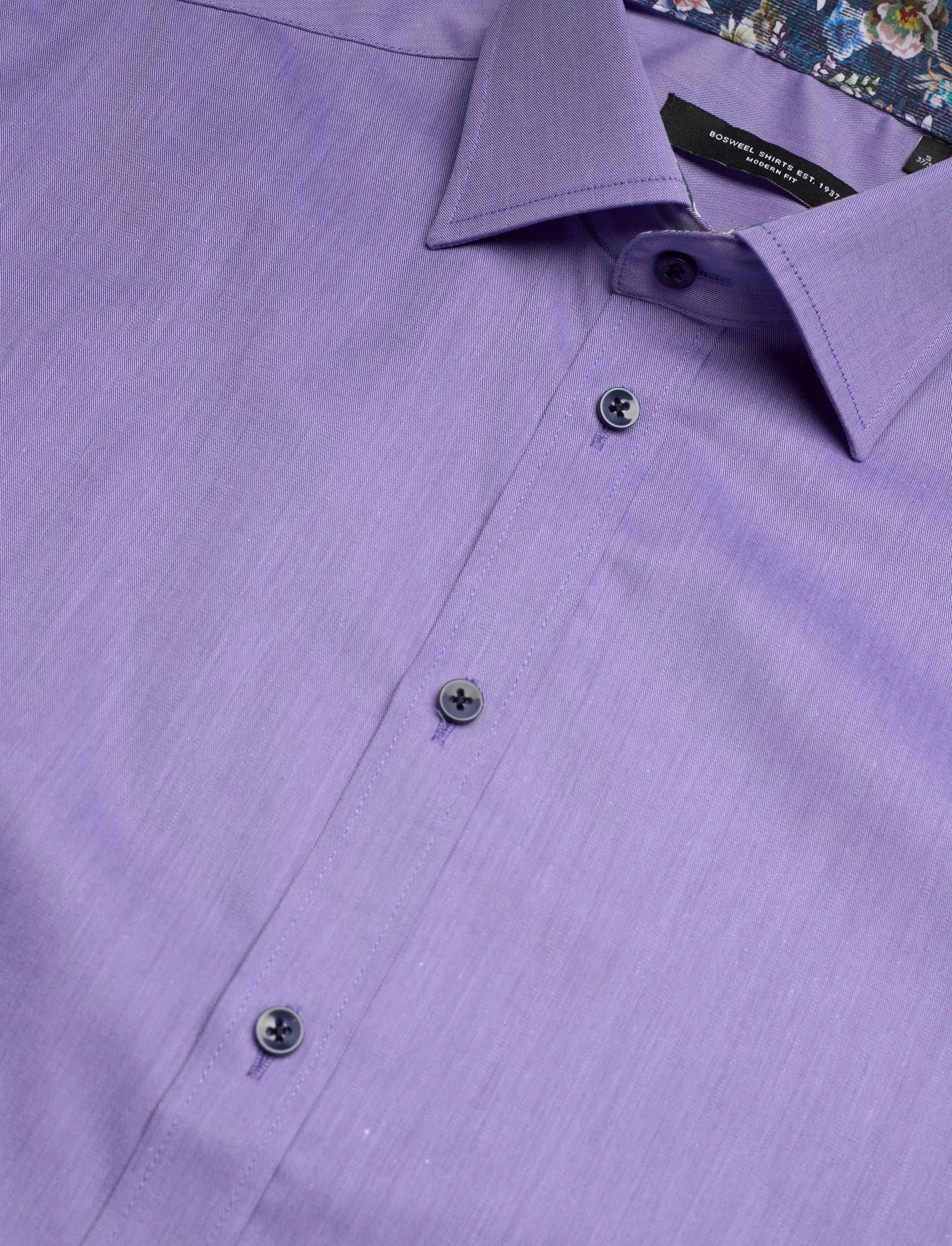 Bosweel Shirts Est. 1937 - Regular fit Mens shirt - business-hemden - purple - 3