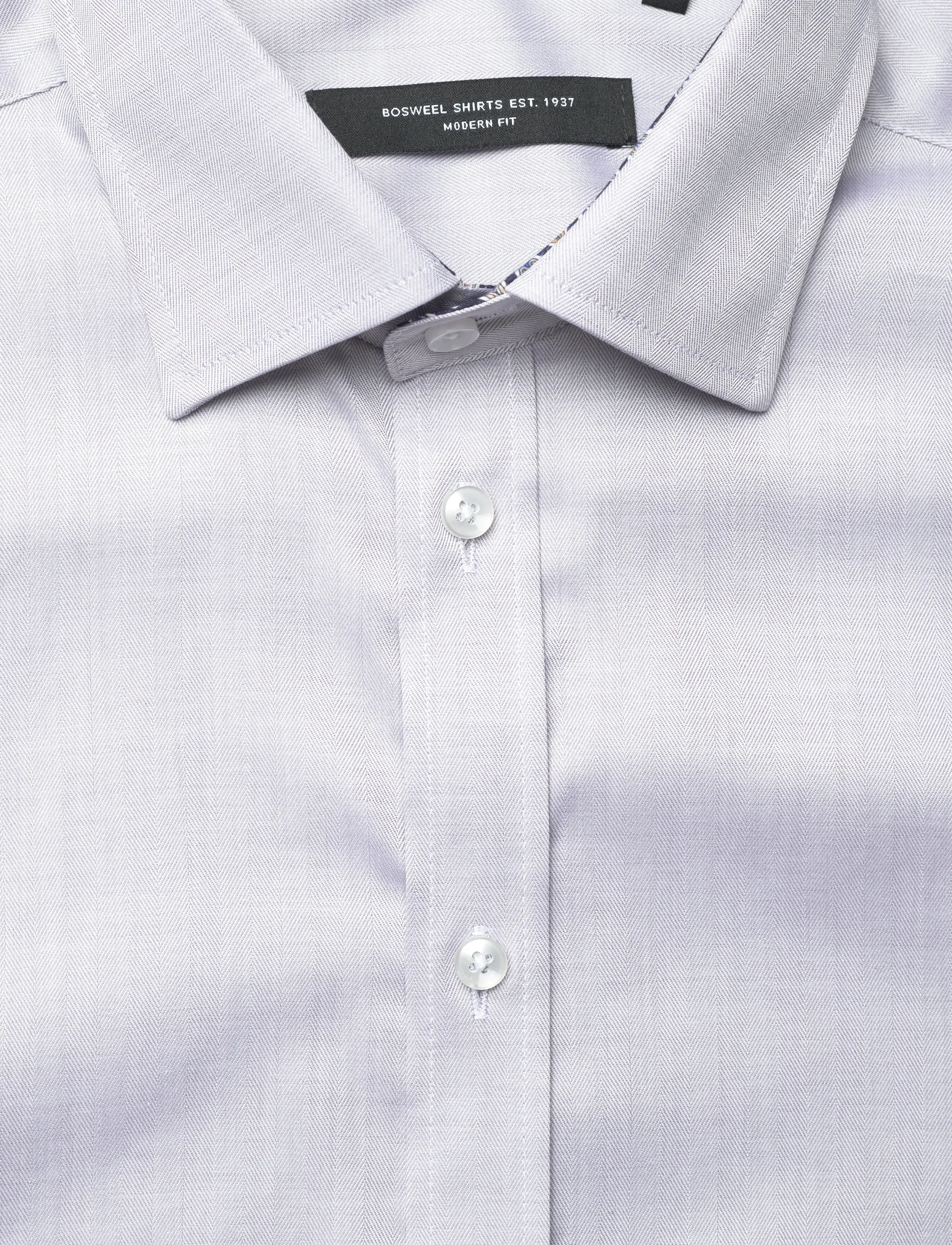 Bosweel Shirts Est. 1937 - Regular fit Mens shirt - business-hemden - grey - 2