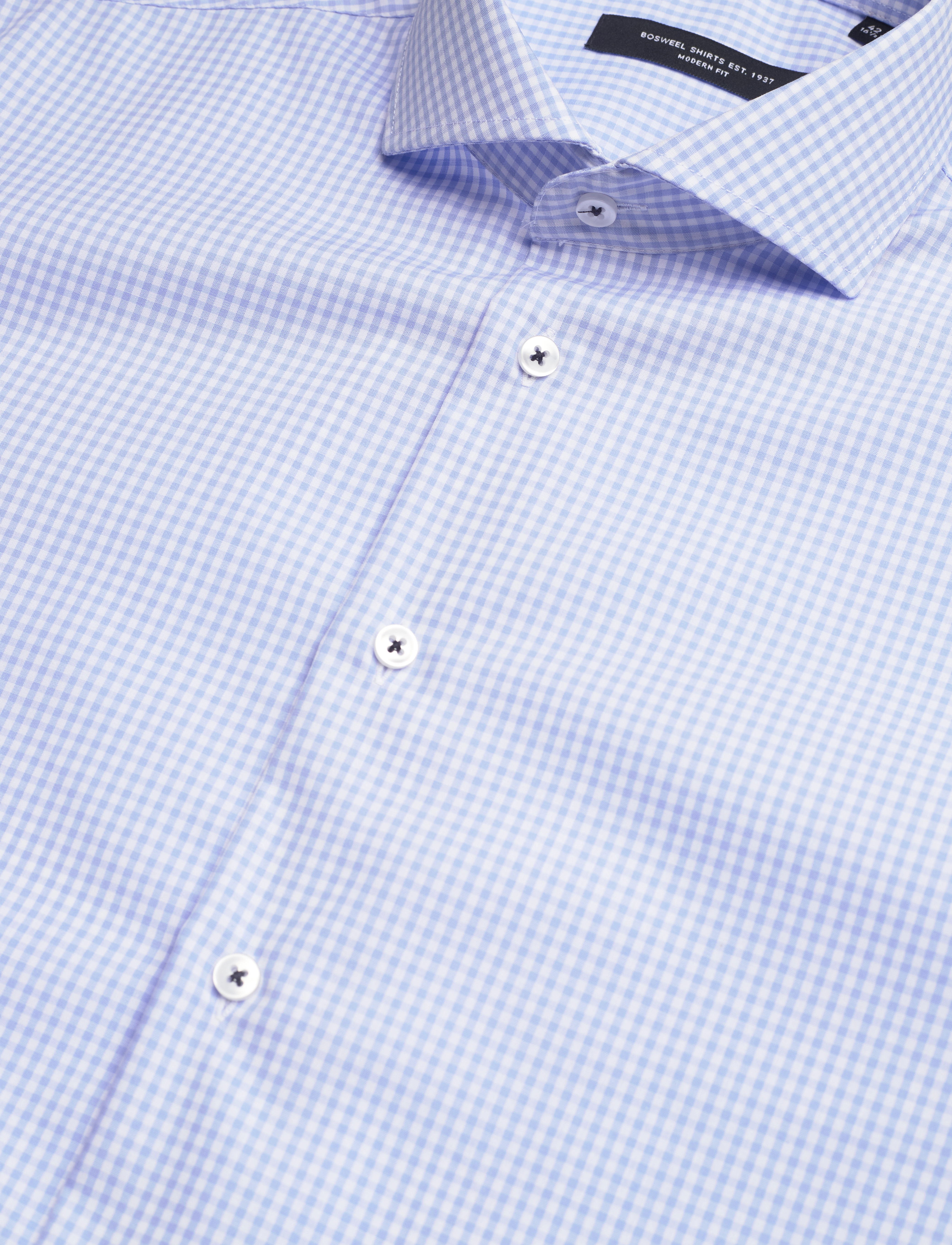 Bosweel Shirts Est. 1937 - Regular fit Mens shirt - light blue - 3