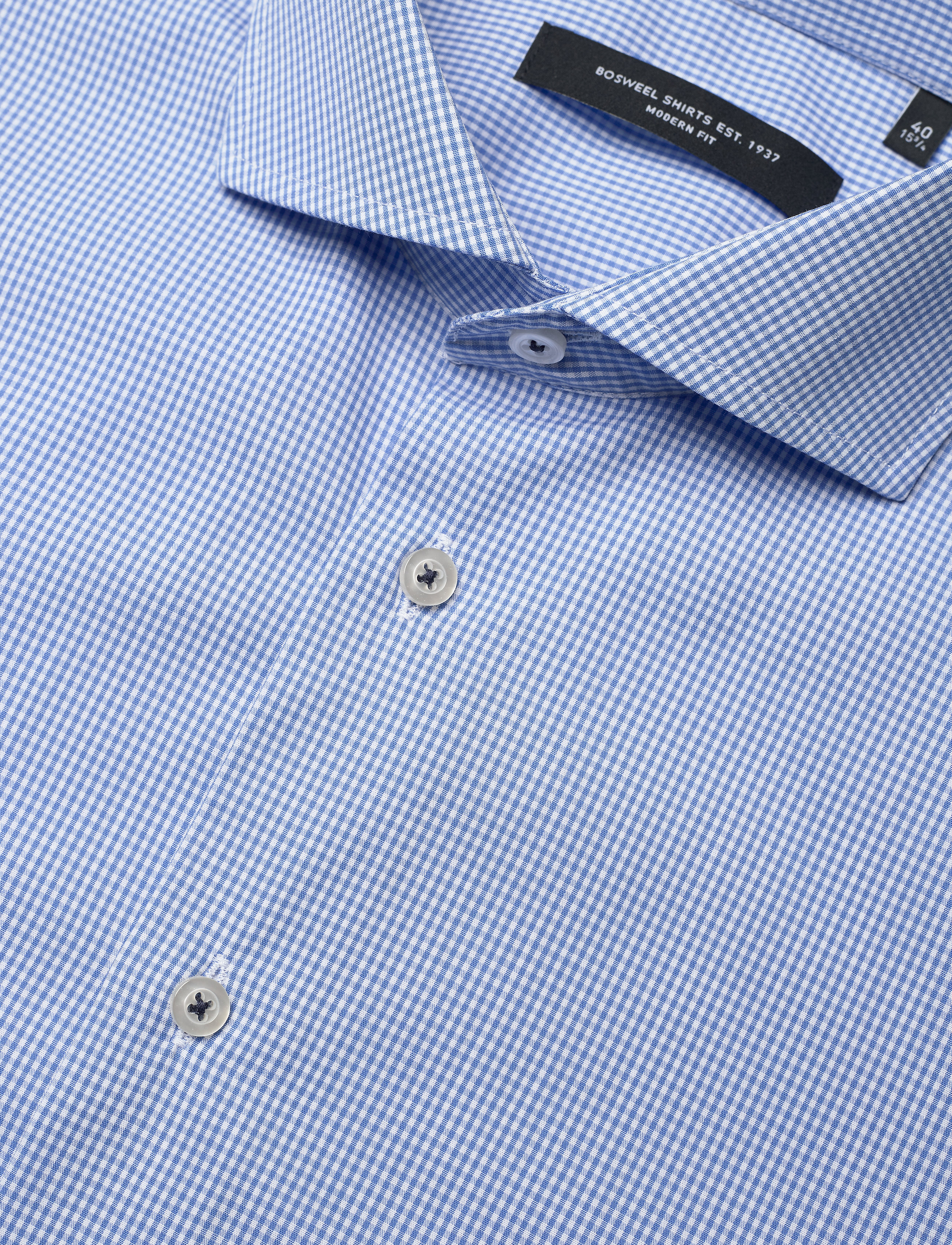 Bosweel Shirts Est. 1937 - Regular fit Mens shirt - blue - 3