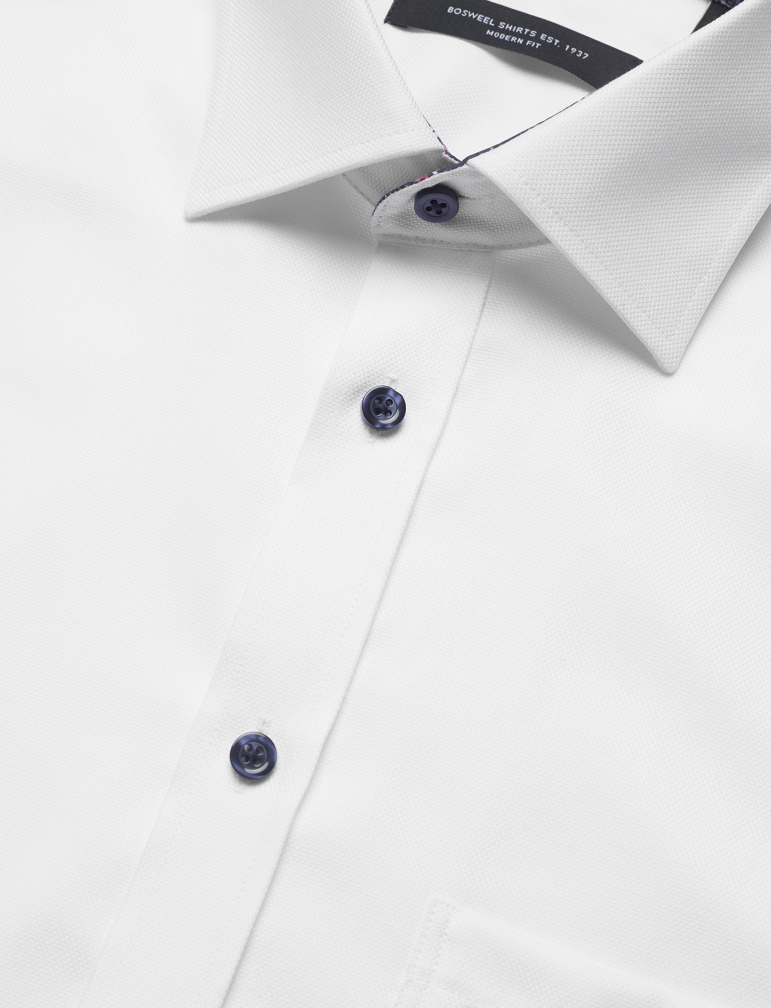 Bosweel Shirts Est. 1937 - Regular fit Mens shirt - white - 3
