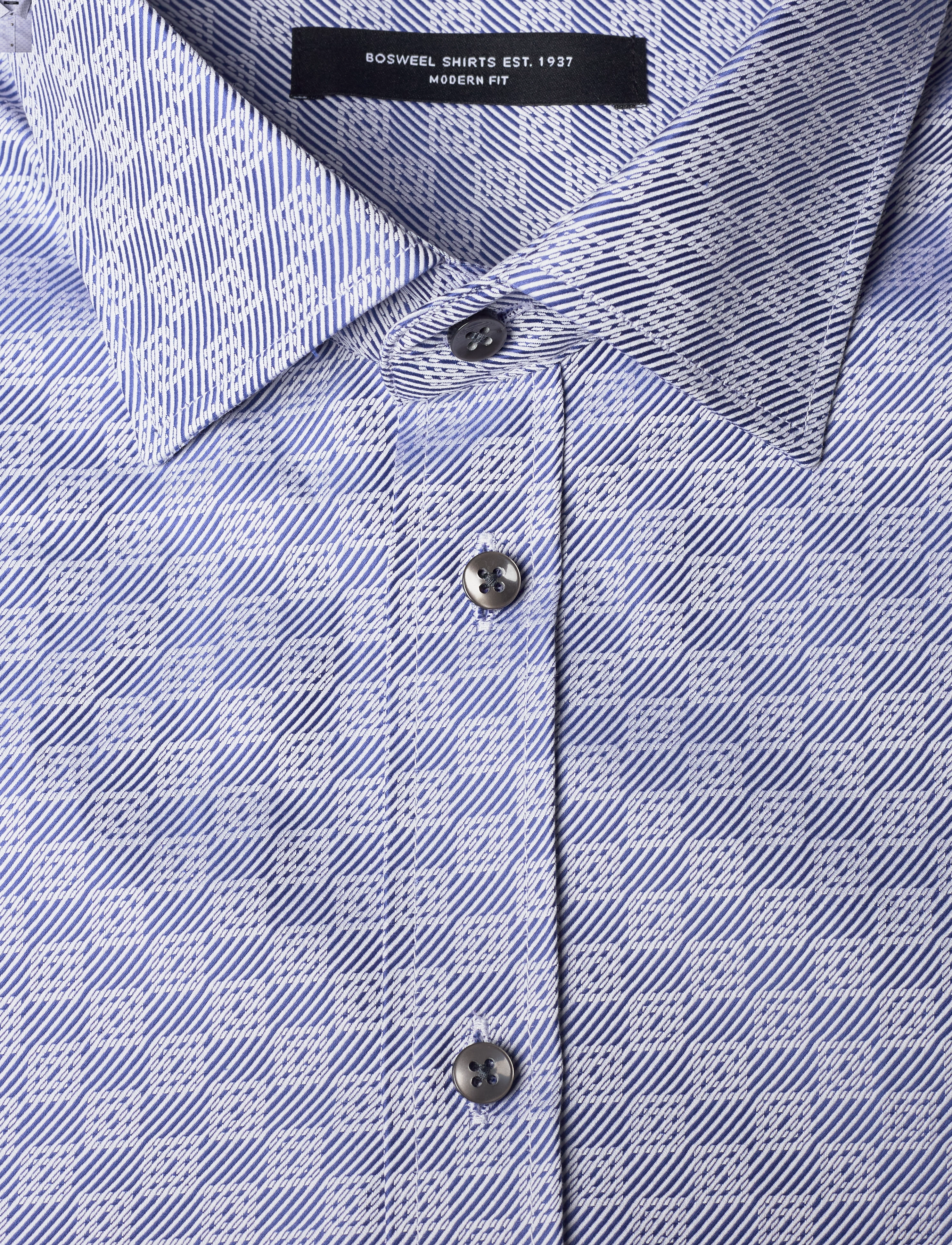 Bosweel Shirts Est. 1937 - Regular fit Mens shirt - blue - 2