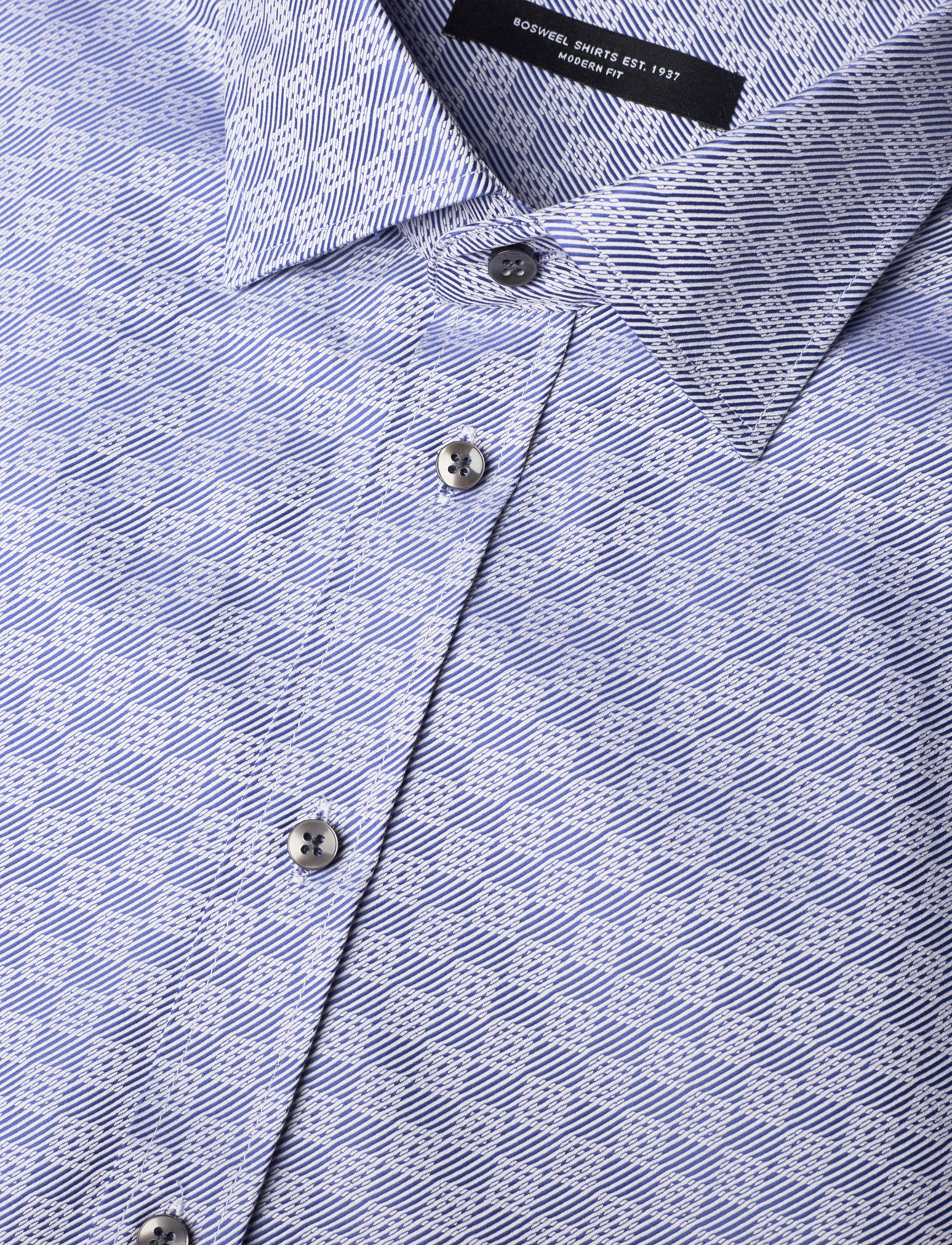 Bosweel Shirts Est. 1937 - Regular fit Mens shirt - blue - 3