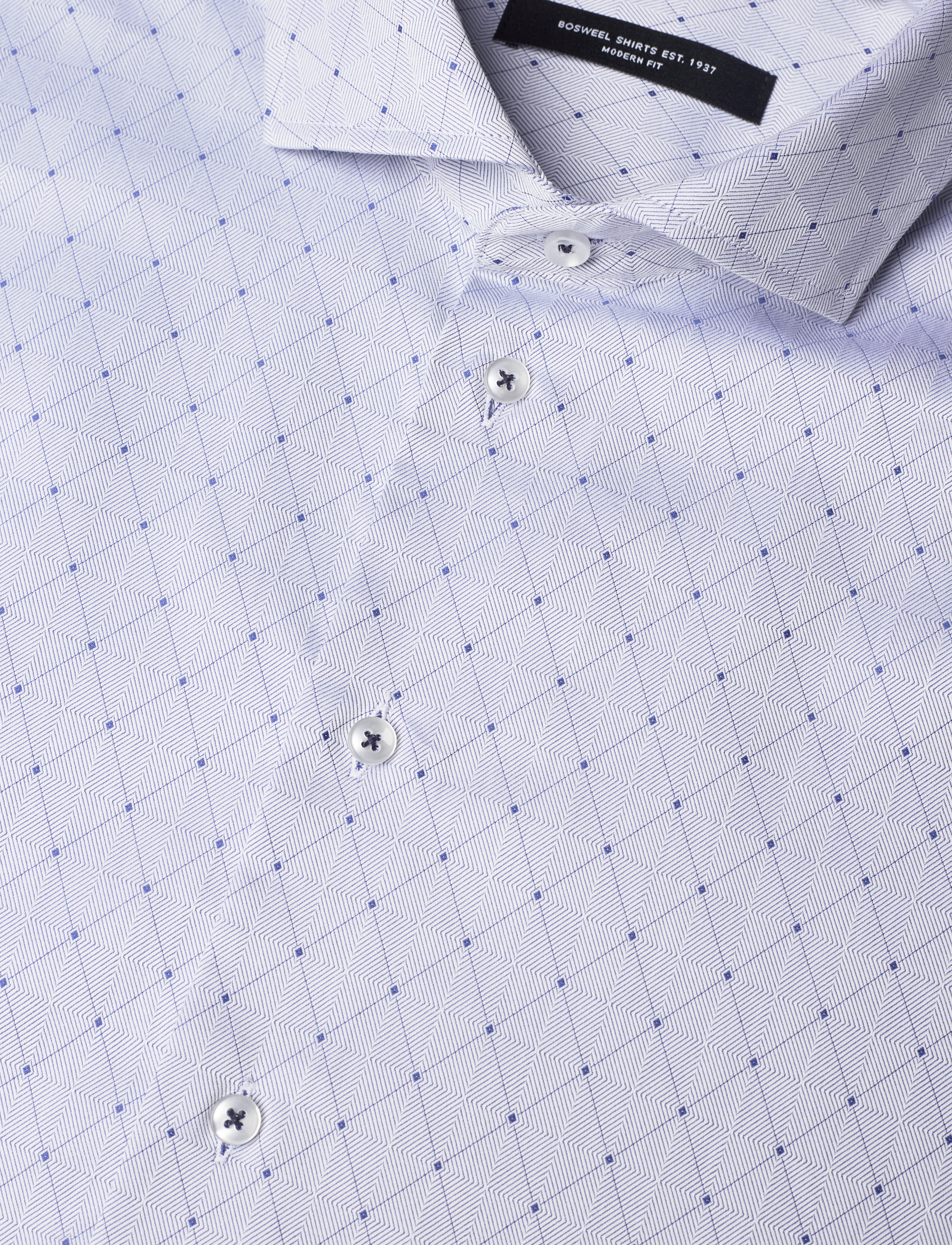 Bosweel Shirts Est. 1937 - Regular fit Mens shirt - blue - 3