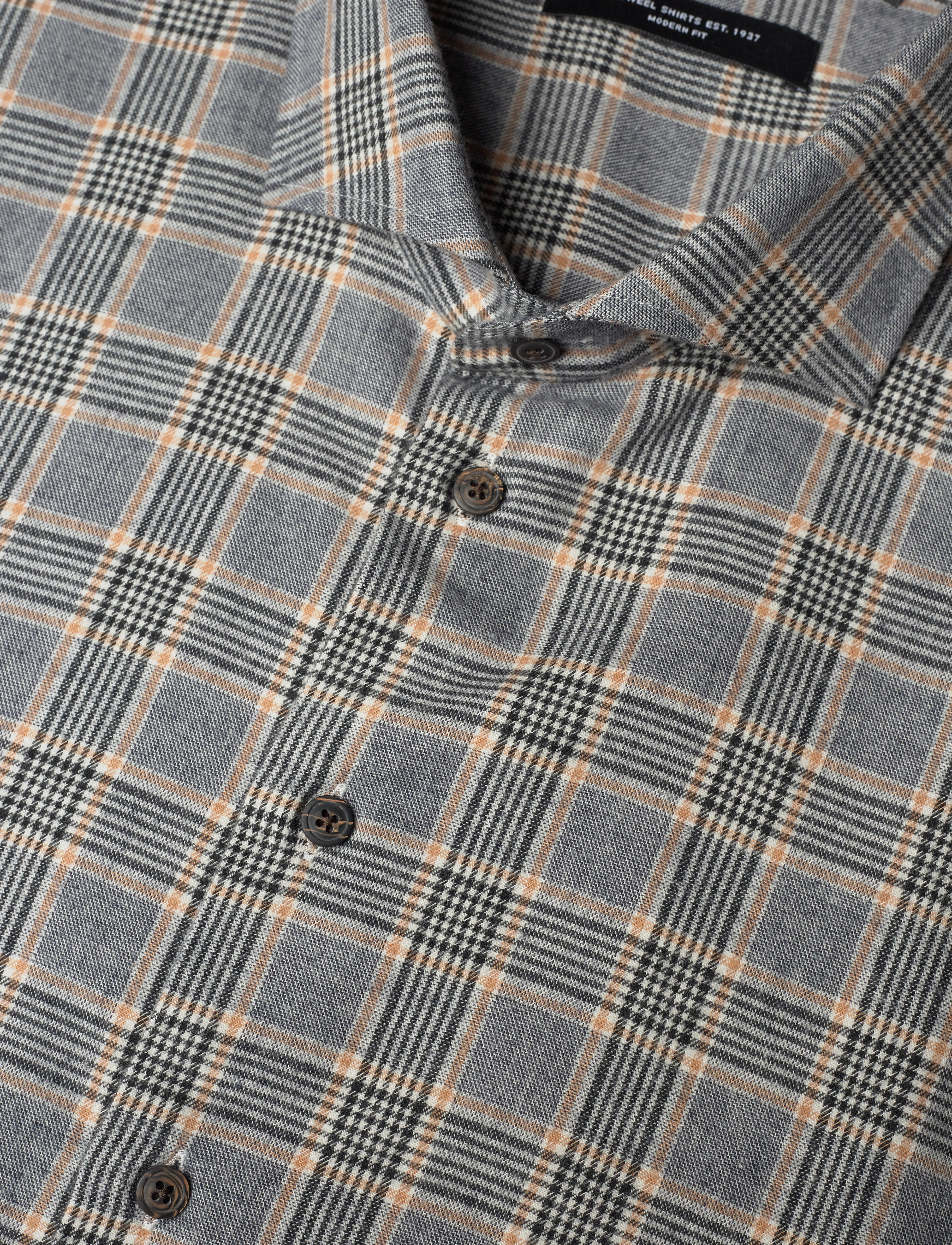 Bosweel Shirts Est. 1937 - Regular fit Mens shirt - grey - 3